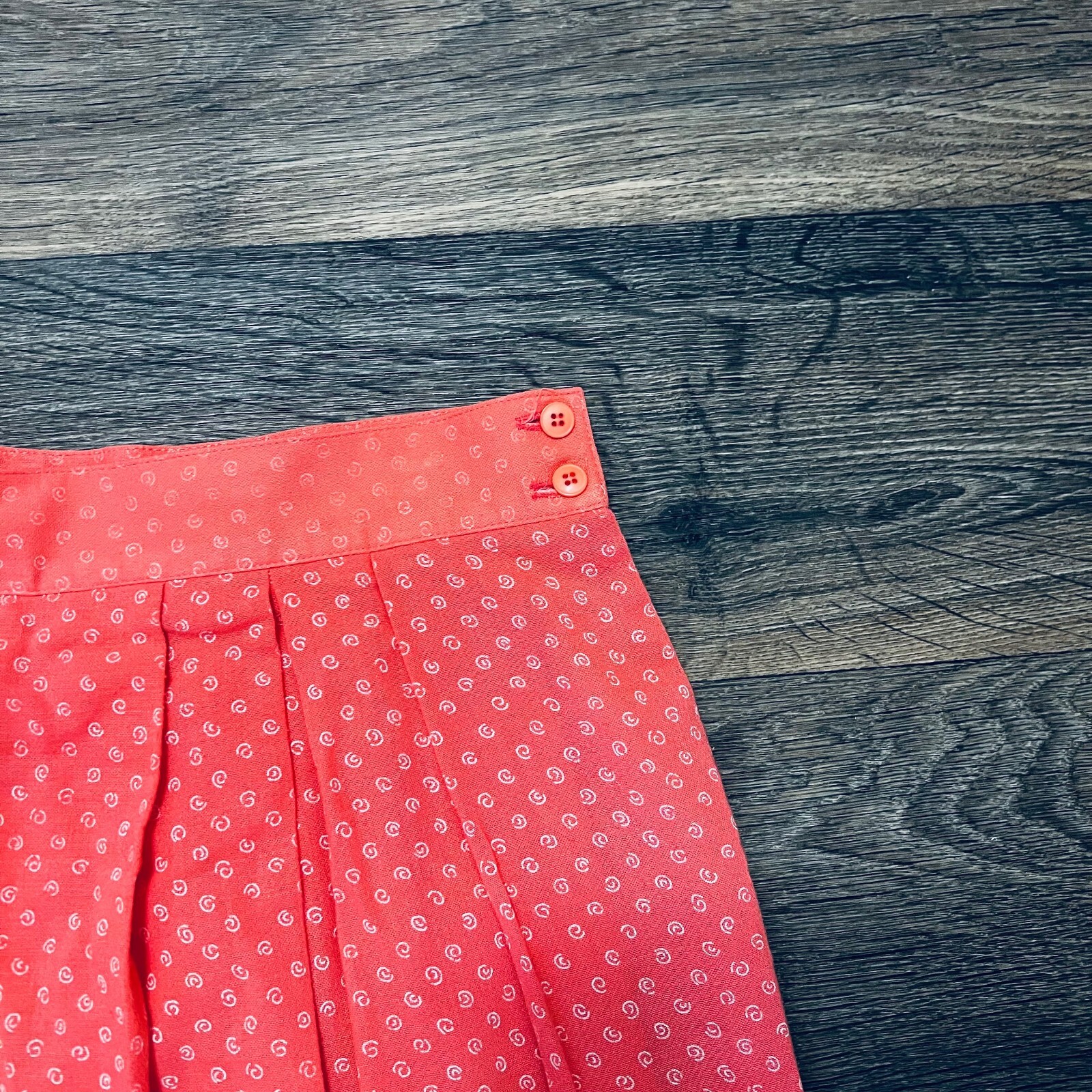 Vintage Prophecy Skirt Short Sleeve Salmon Coral Pink Grannycore Set Size 14