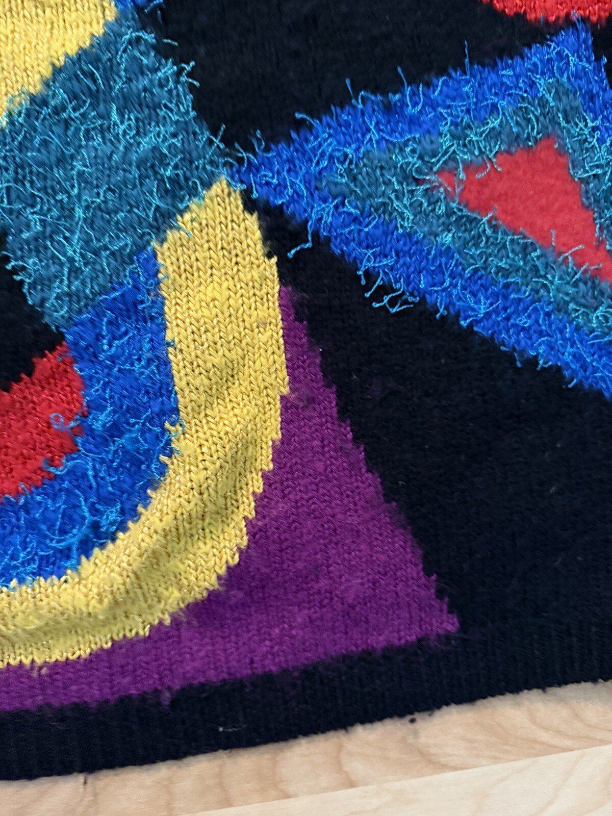 Vintage Rochelle California Colorful Geometric Acrylic/wool Woman’s Sweater XL
