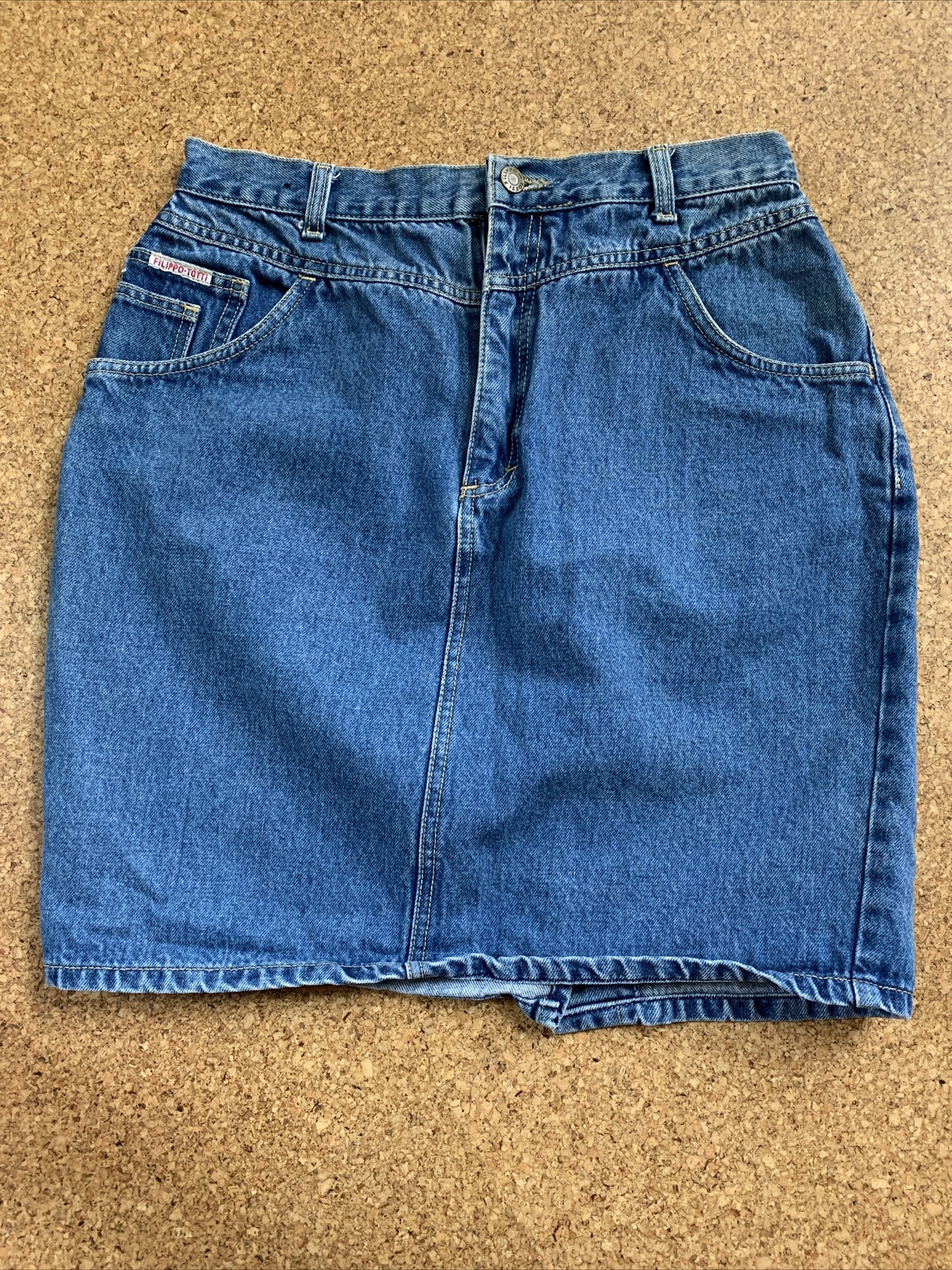 VTG FILIPPO TOTTI 80s Mom Jeans Skirt Sz 13/14 – Waist 28 “