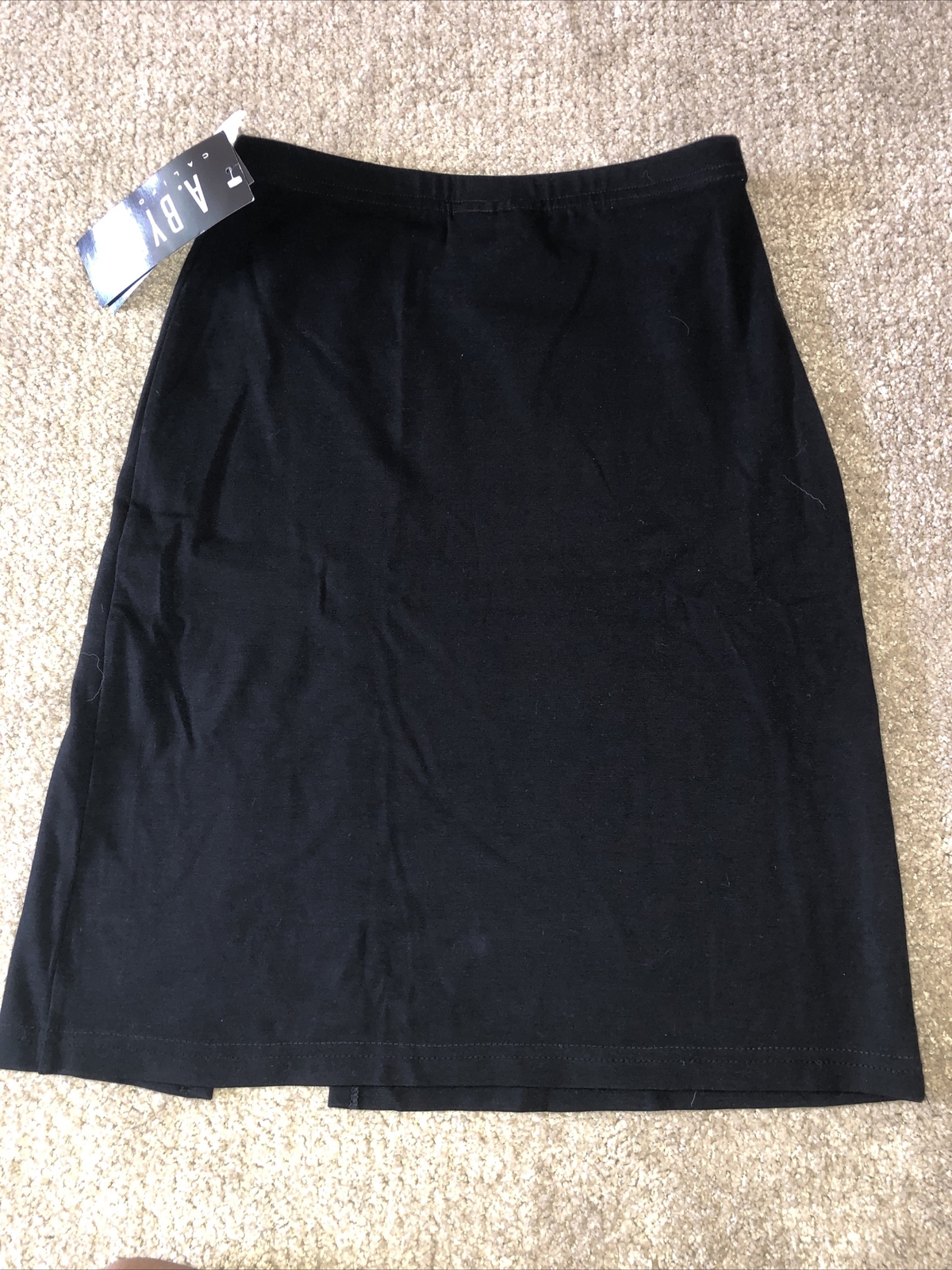 “A Byers” Pencil Skirt Vintage Bodycon Big Front Slit Size S NWT USA Runs Small