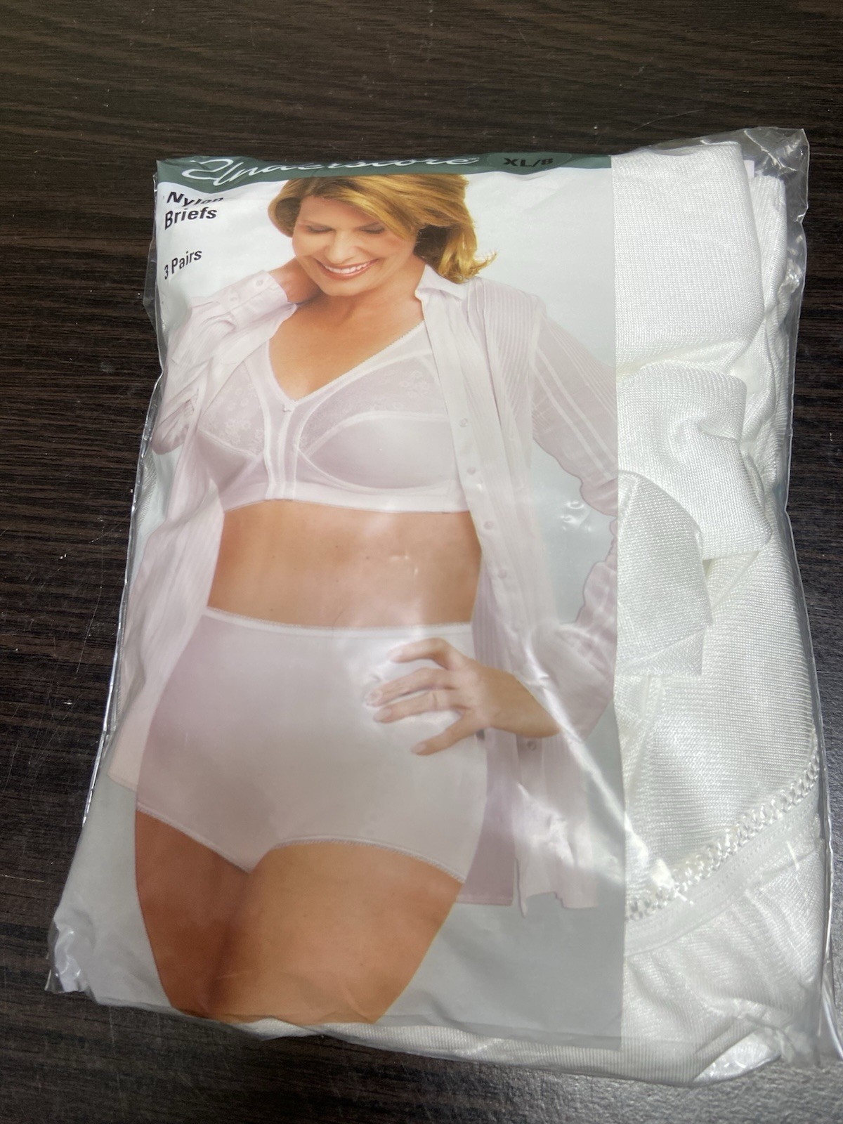 JC PENNY~UNDERSCORE~Full Brief Nylon Sissy Granny NIP~SIZE 8-3 Pairs