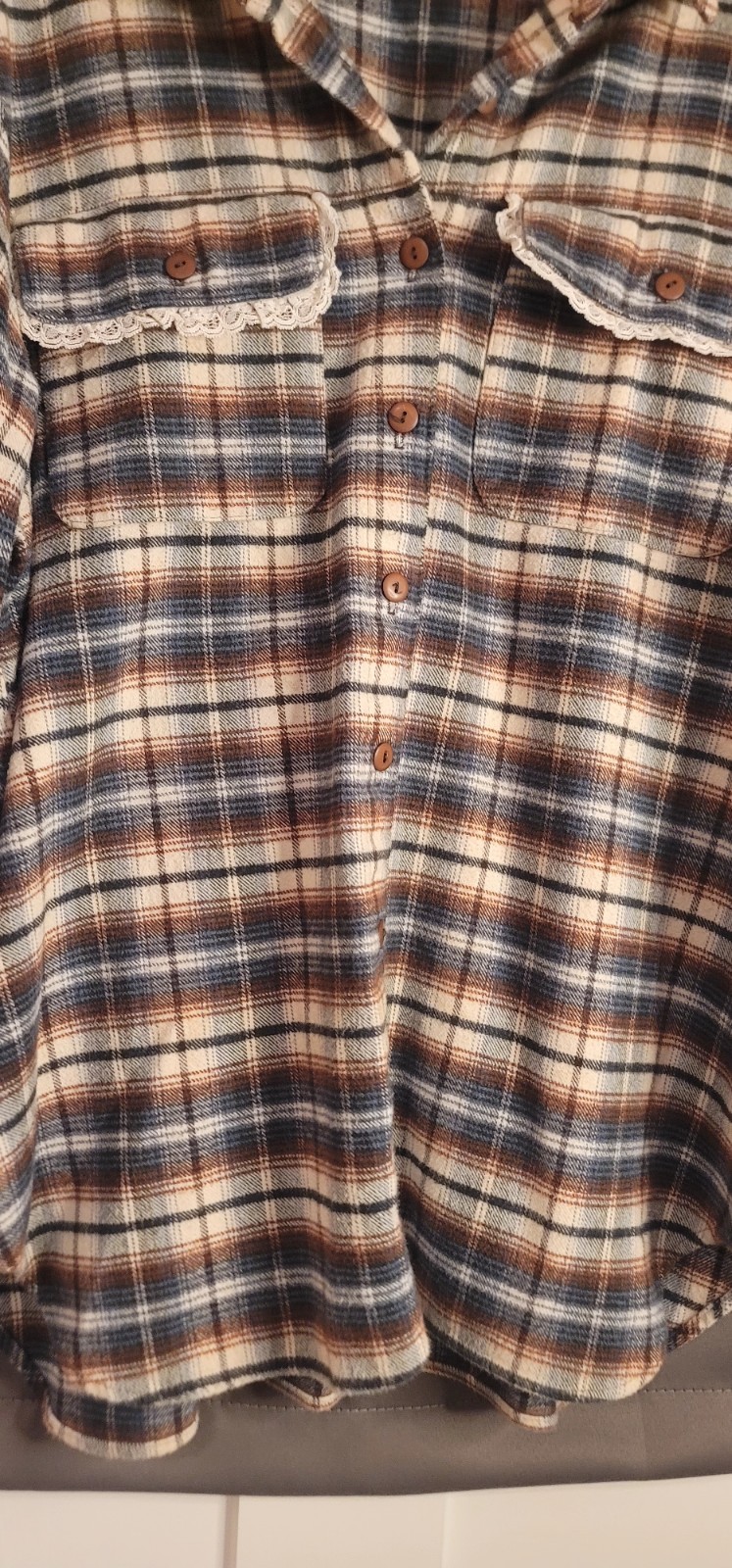 Vintage STEFANO 90s Plaid Button Down Shirt Size 22W Casual Outdoor Red,WT&Blue