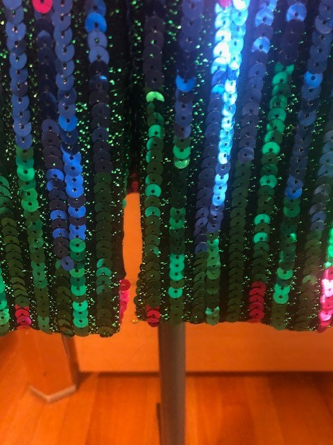 Vintage Disco Fully lined Sexy Sequin Dress Size 6 Party, Cocktail, Wedding