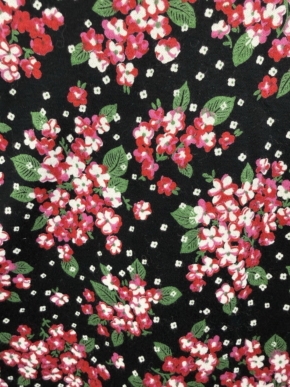 VTG Hanna Anderson Pink Floral Midi Dress Women L Long Sleeve USA Pockets Modest