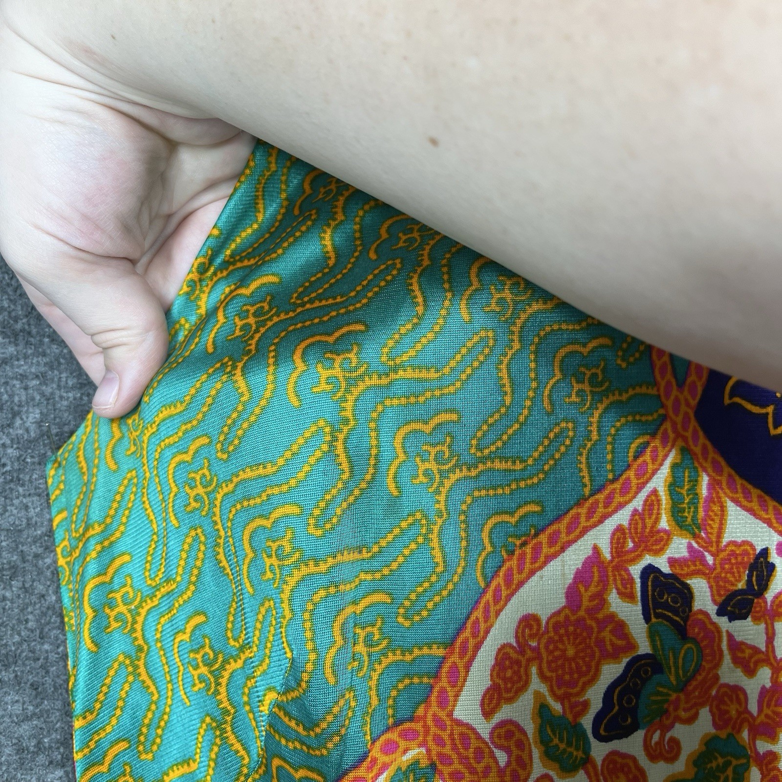 Vintage H/B Jrs of California Maxi Dress Size XS Psychedelic Mod Hippie 60s 70s