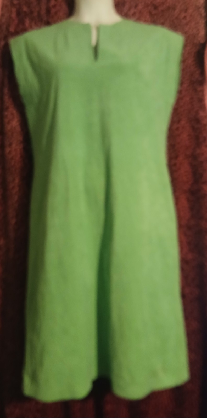Vintage 1960s ABE SCHRADER green Ultra Suede Shift Dress