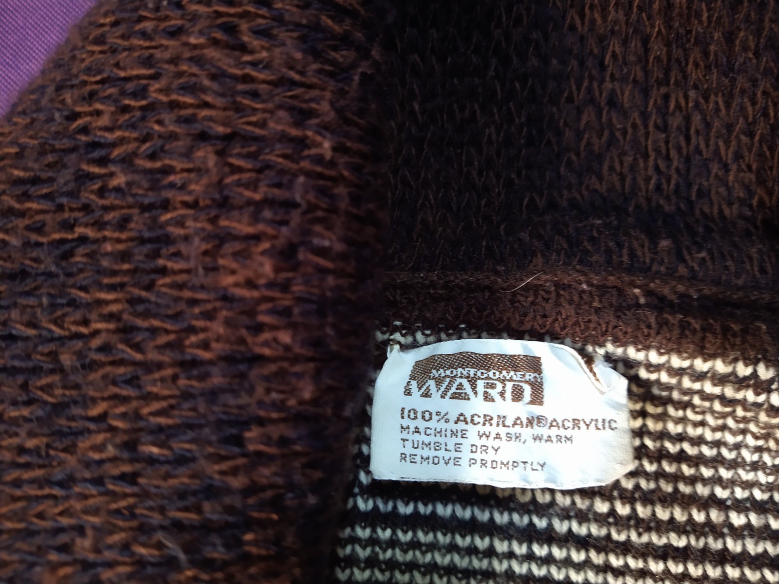 Vintage 80’s Retro Fall cardigan Western Native Boho Design Sweater Size L