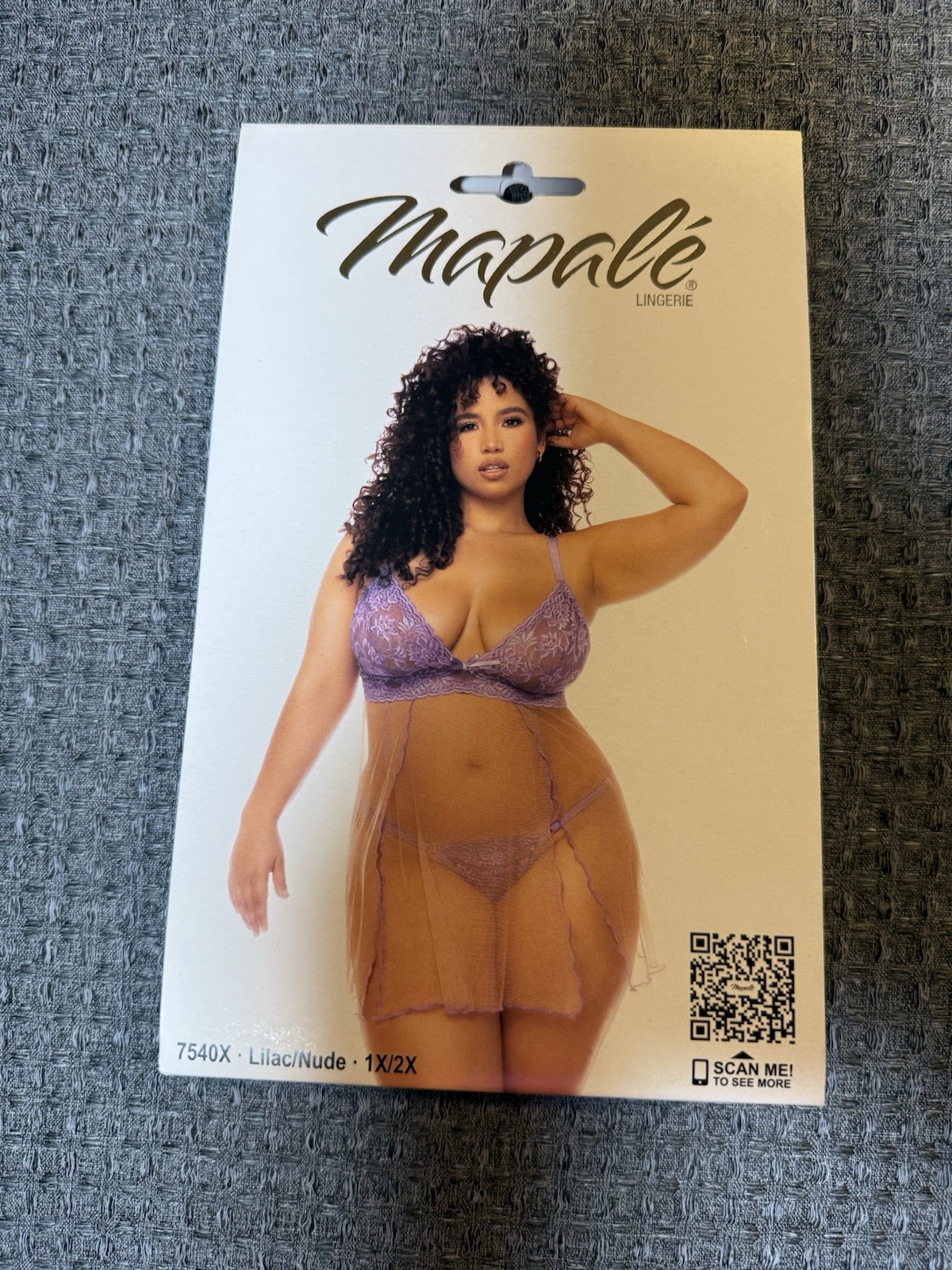 Mapale Plus Size Verona Babydoll Lingerie NIB 1X/2X Free Shipping