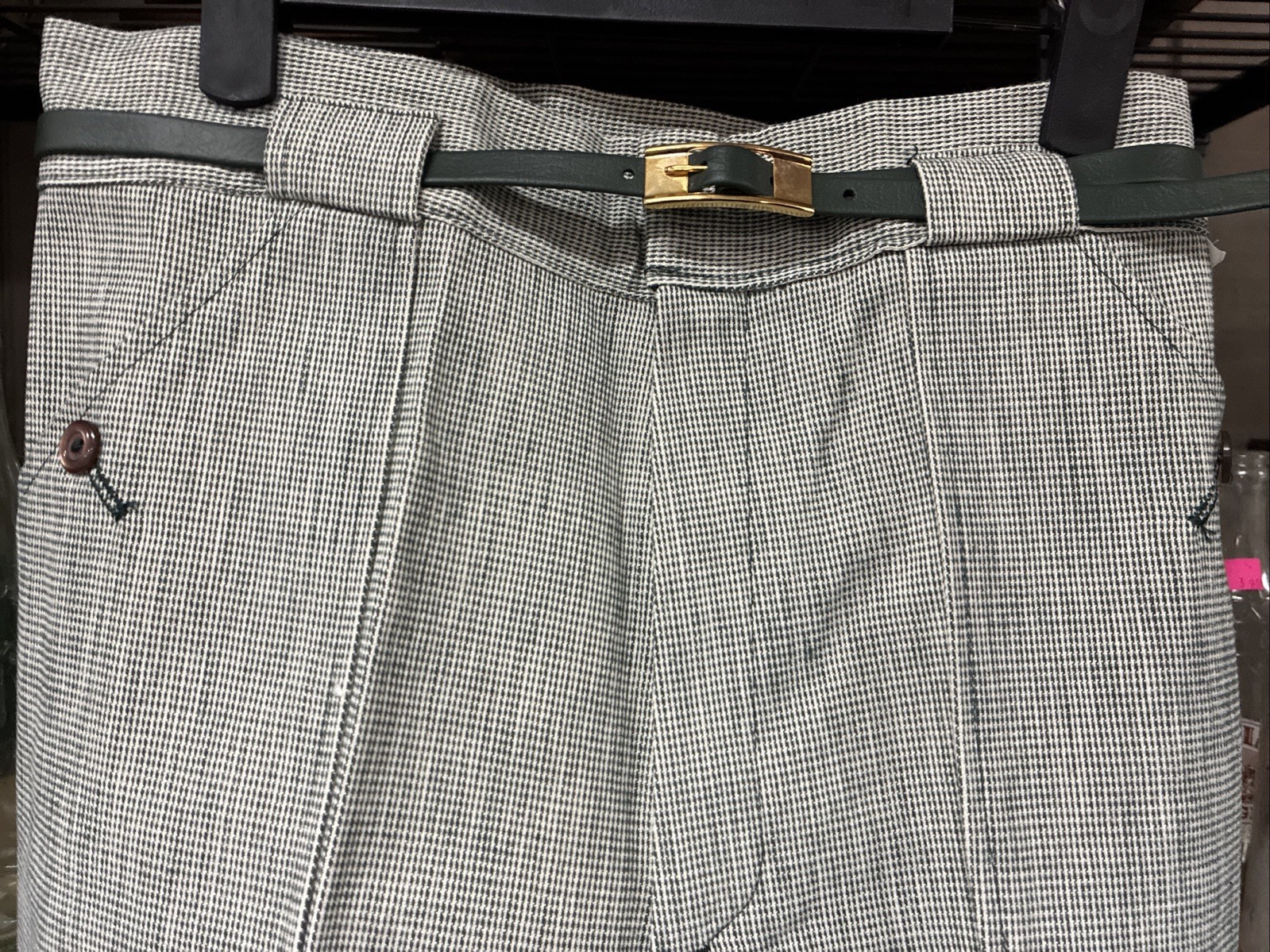 Vintage 1950s Junior’s by Vassar Green Bell Bottom pants w/Belt Size 9 – NWT