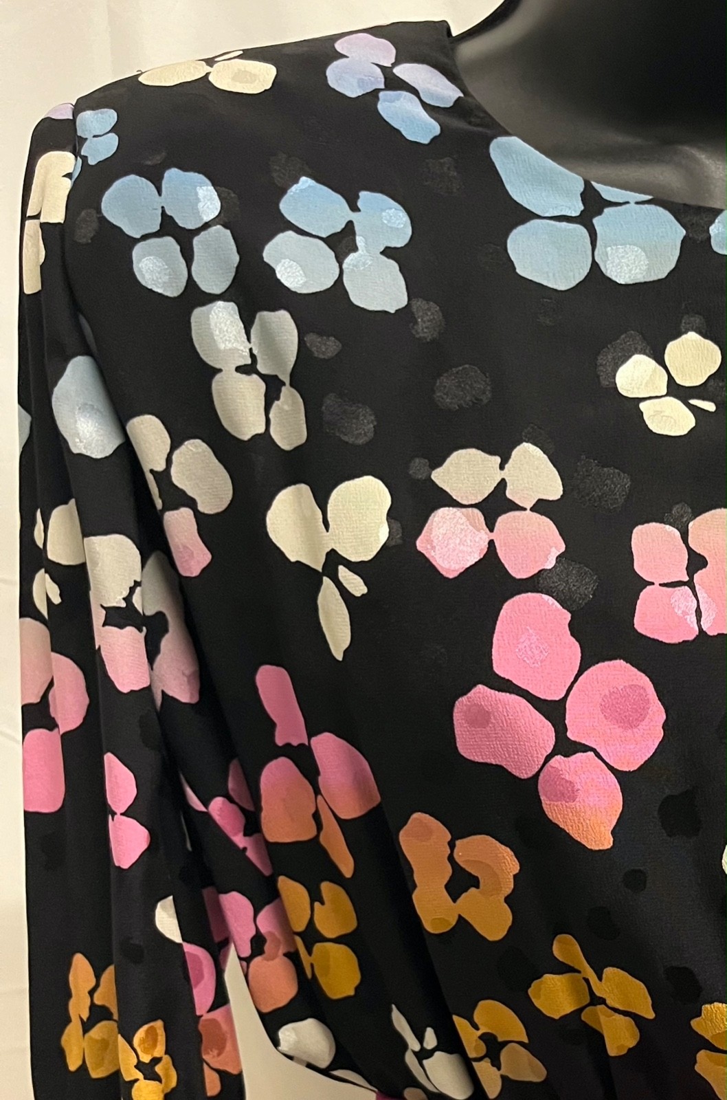 Unique & Versatile Vintage 1980s VALENTINO NIGHT multicolor Silk Dress M