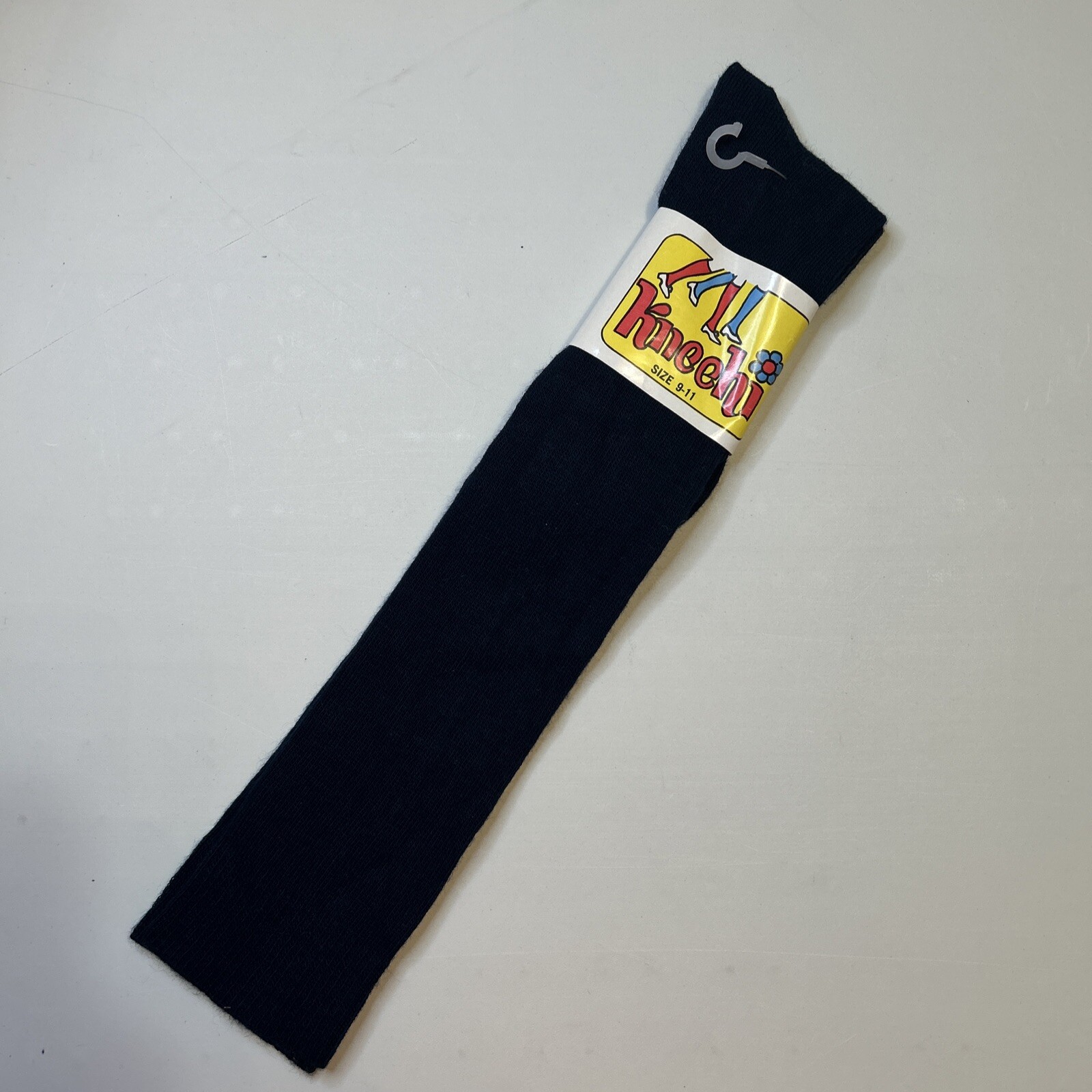 VTG Socks Womens 80s NOS 9-11 Knee Hi USA Acrylic 90’s Navy 20″ Russell Hosiery