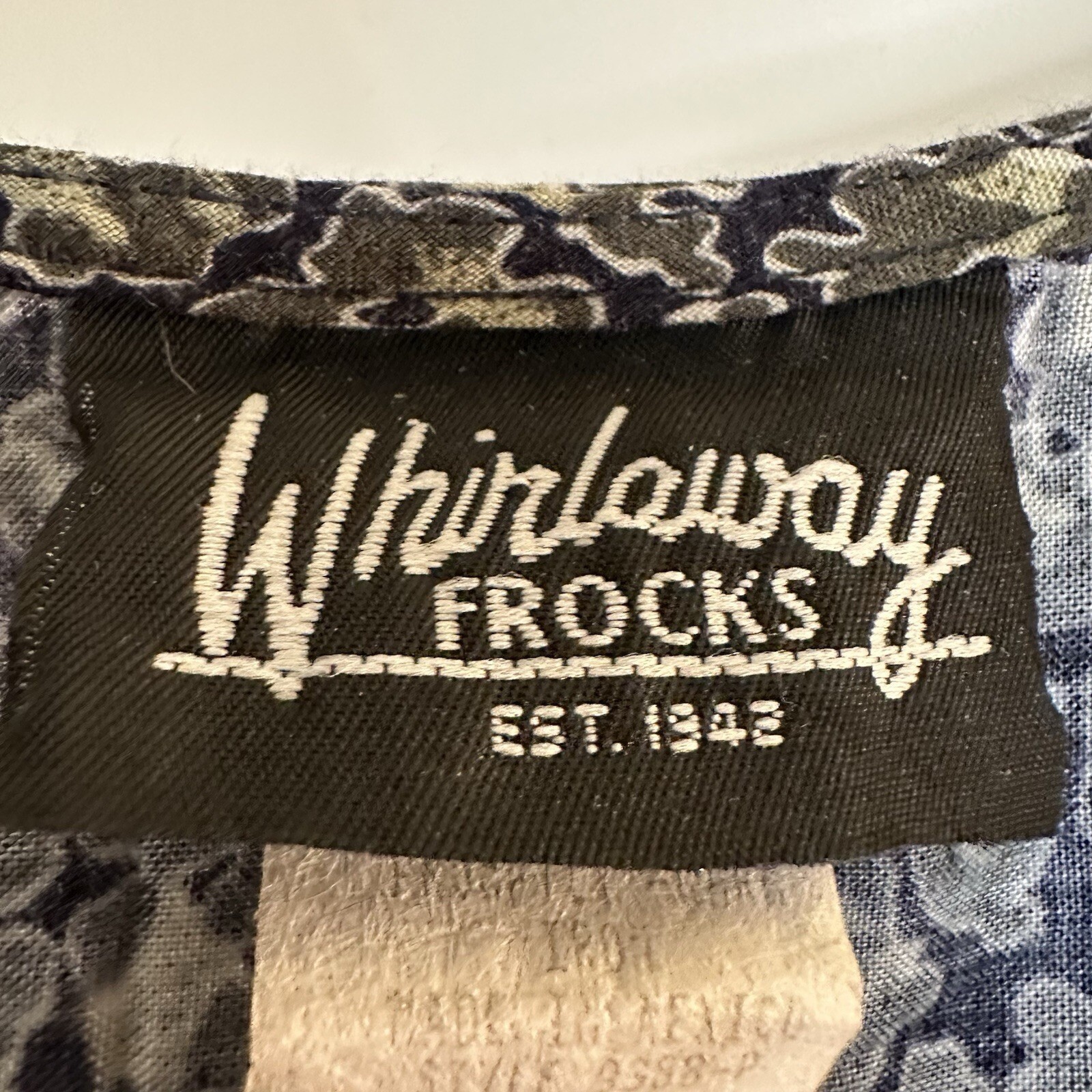 Whirlaway Frocks Maxi Dress Women 10P Black Brown Giraffe Animal Print Vintage