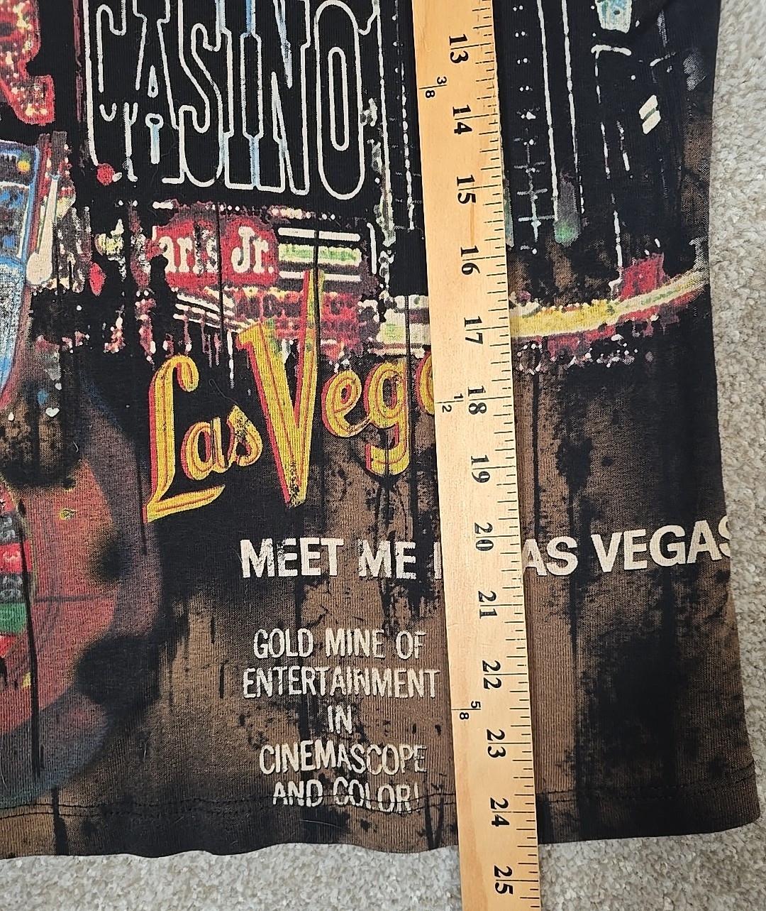 Cactus Vintage Las Vegas Casino 3/4 Sleeve Shirt Rhinestones USA Made Women’s L