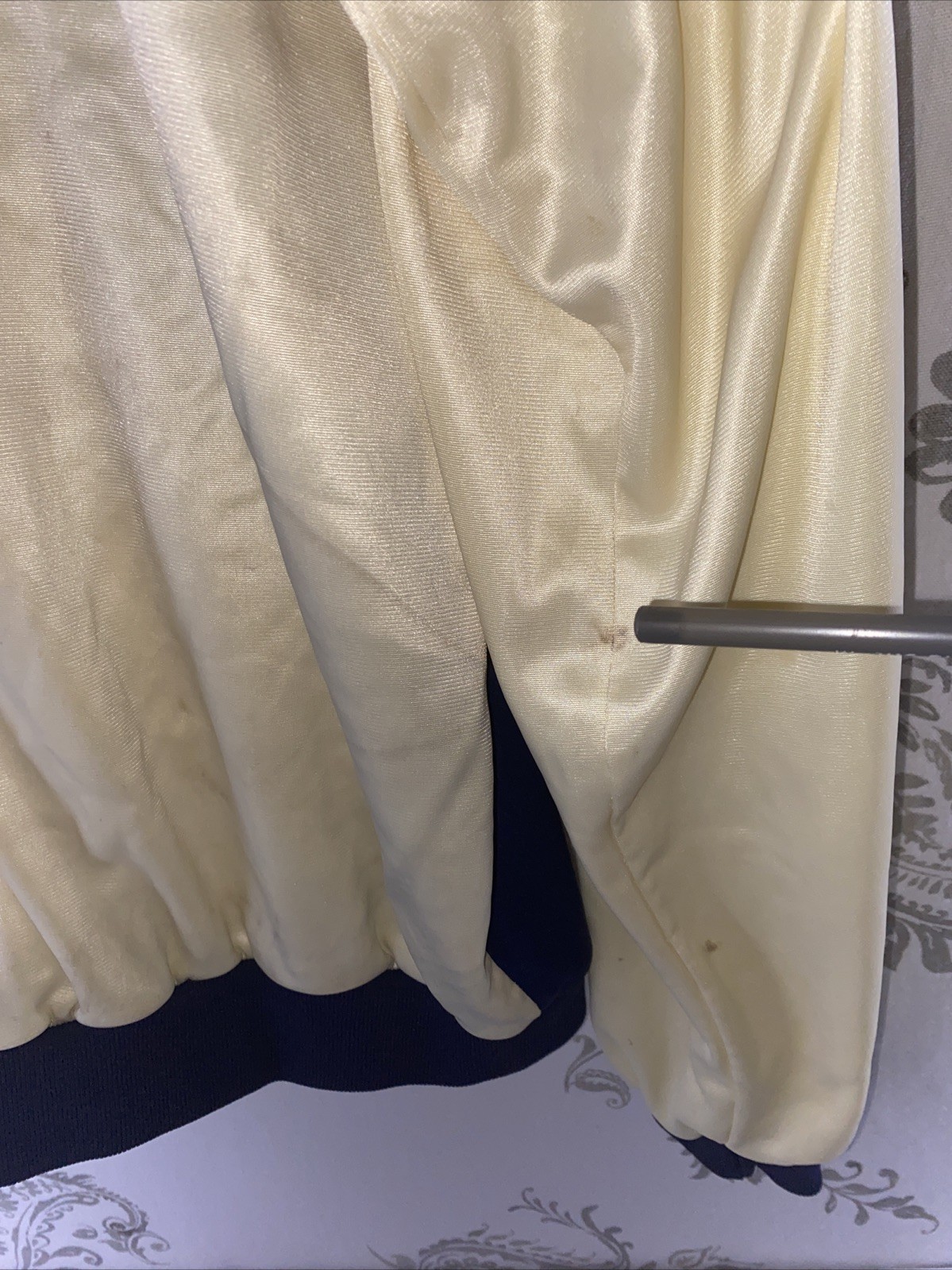 VTG 70’s Zwickel USA Olympics, Warm up track jacket full zip Cream Color