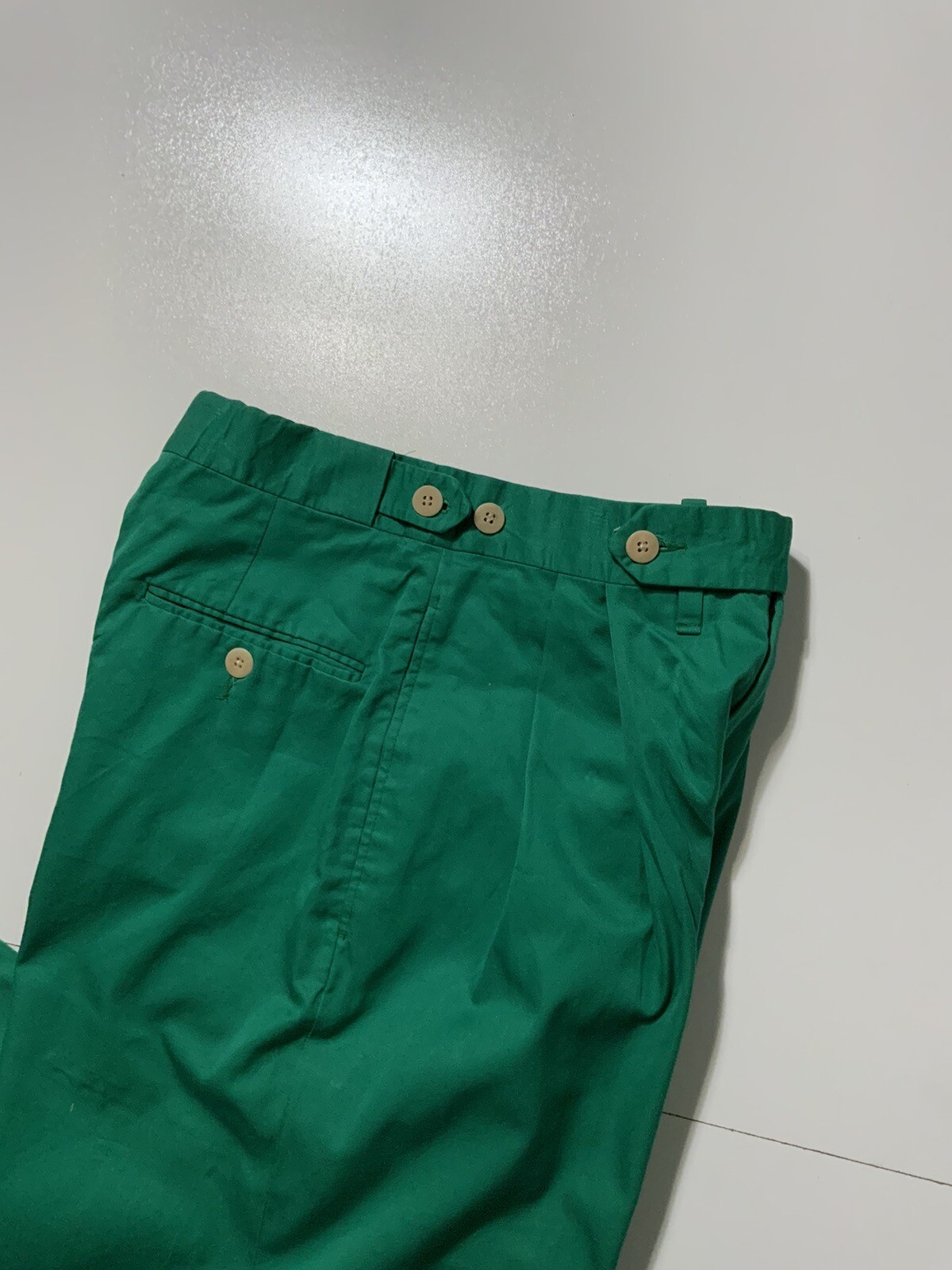 Vintage Kenneth Gordon New Orleans Green Pleated High Waist Pants Sz. 4