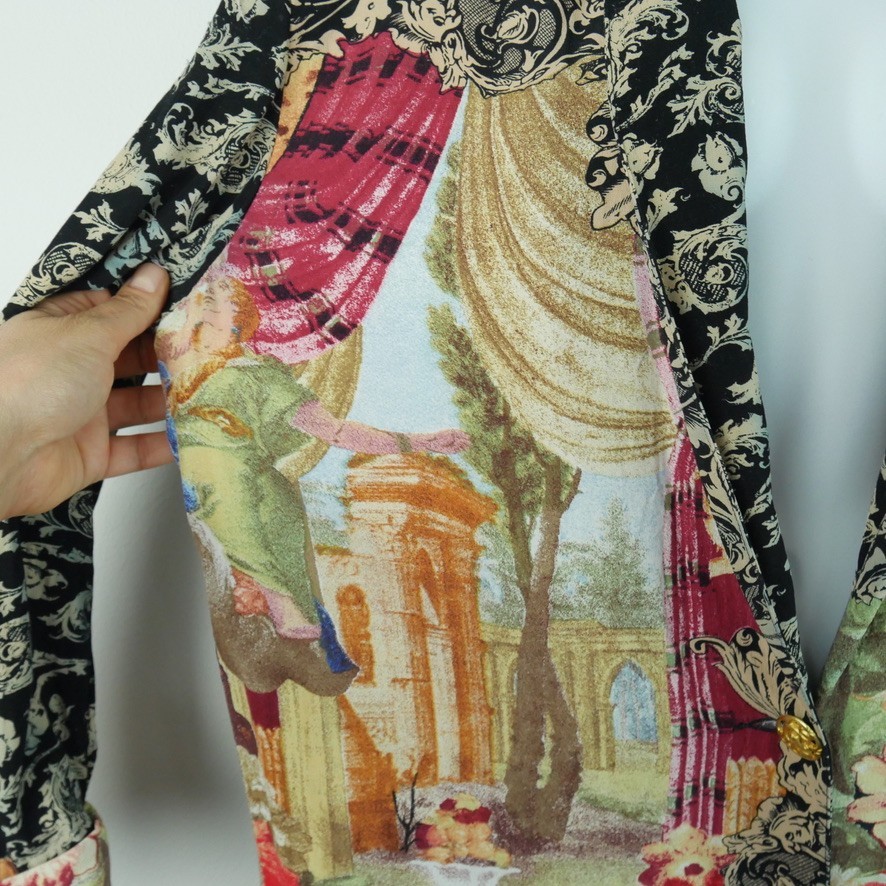 Vintage 90s Baroque Renaissance Jacket Blazer Art to Wear Romantic Size 10