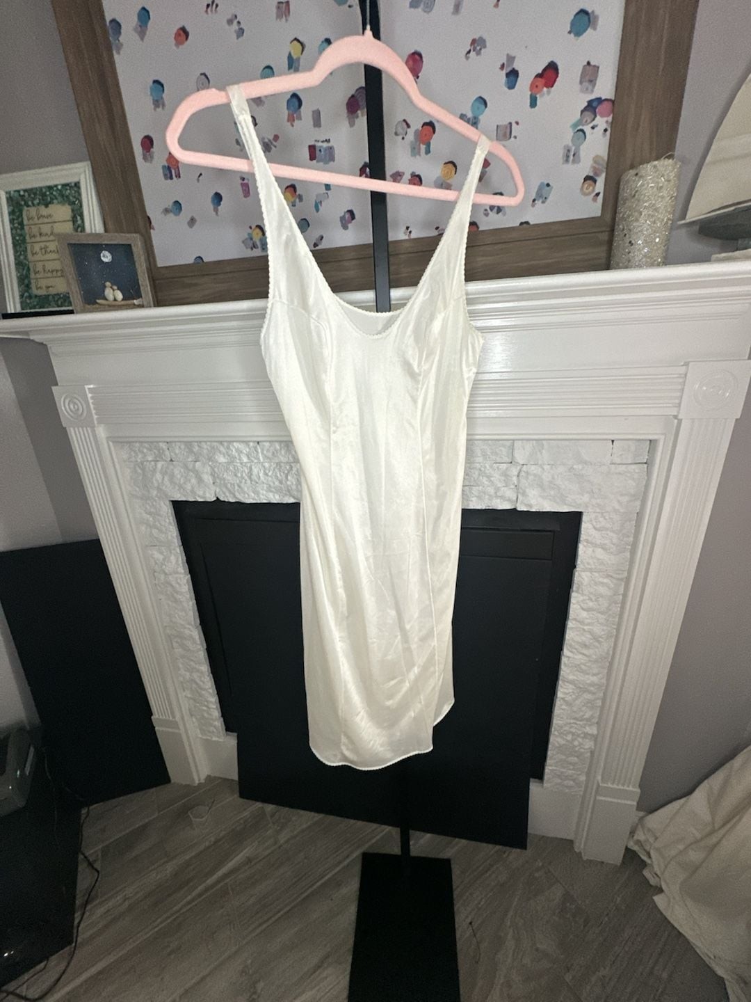 Vintage Vassarette Ivory Full Slip Dress Size 34F