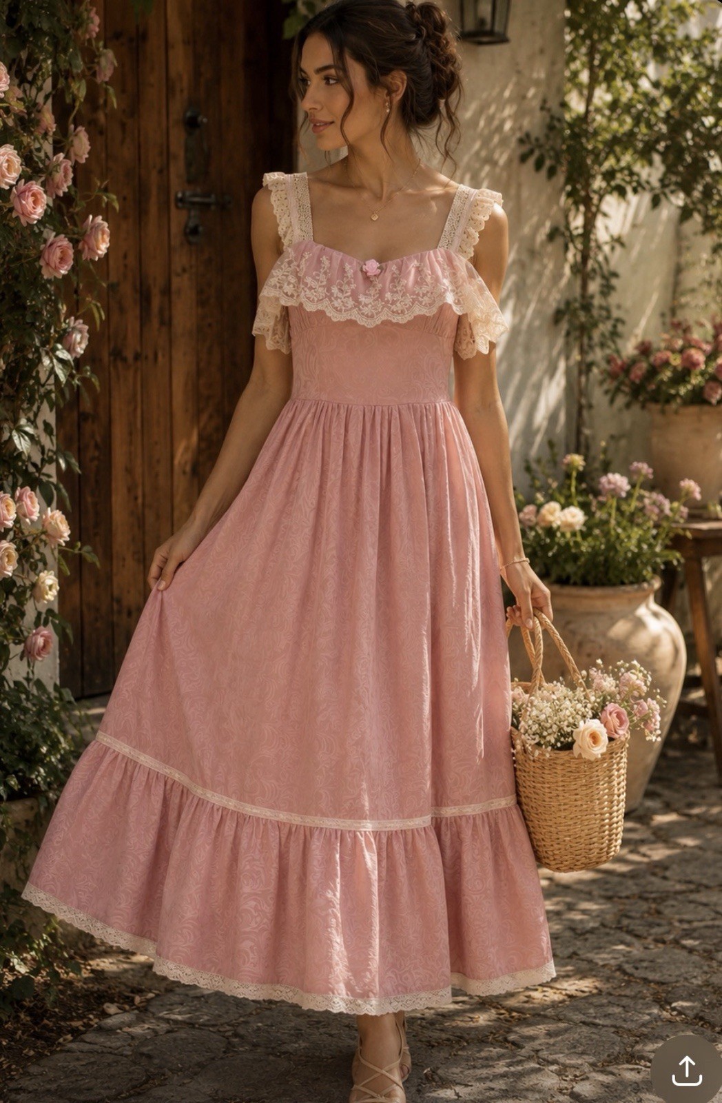 RARE Cider Antique Twirl Dress Cottagecore Woman’s Size XL *Read