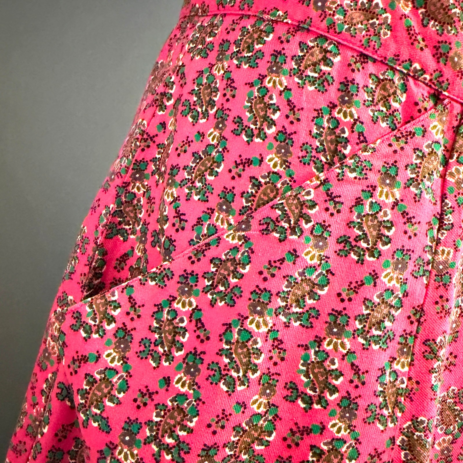 VTG Cambridge Dry Goods Wrap Maxi Dress 90s Granny Core Festival Cotton SIZE 8