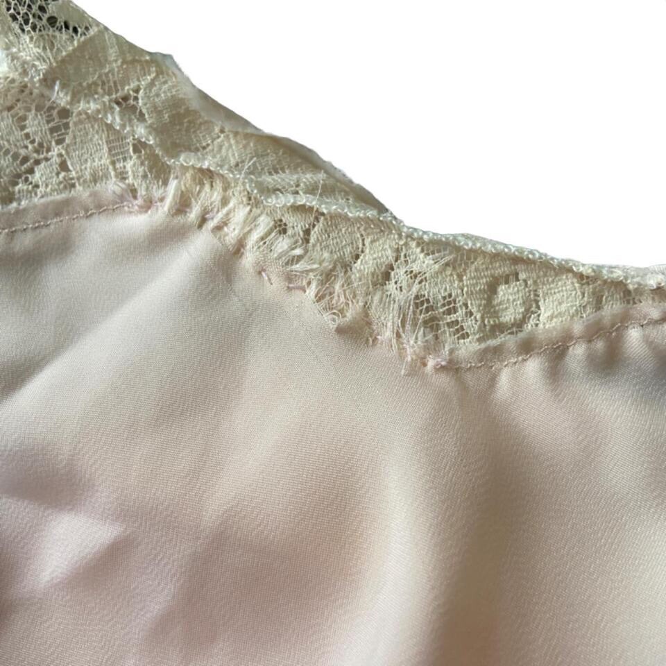 Vtg 60s 70s Wonder Maid Teddy Bodysuit Non Cling Teddie Lingerie 34 Lace Nylon