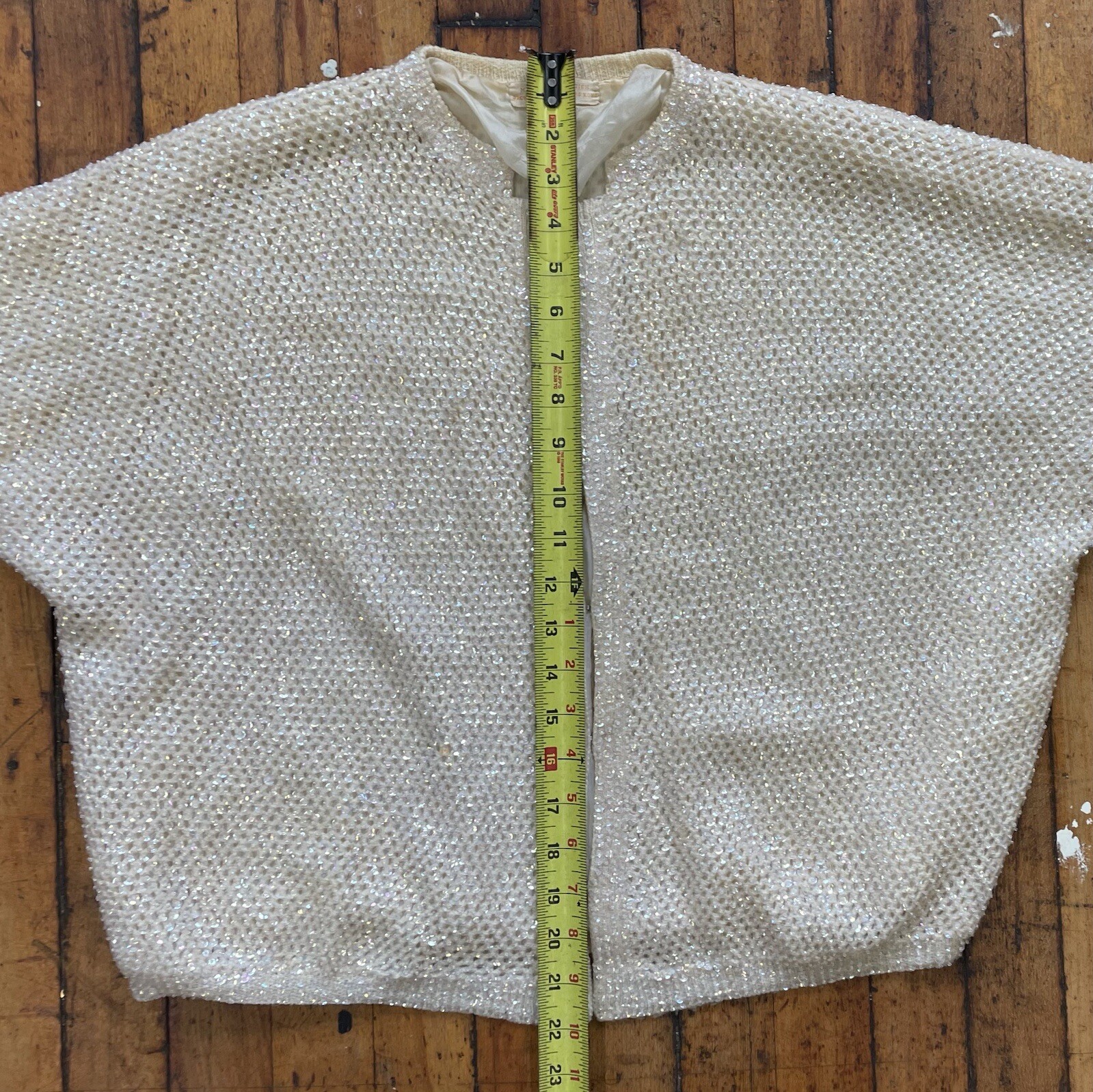 Vintage 50’s -60’s Sequined Cropped Sparkly Cocktail Jacket Taylor Eras Tour