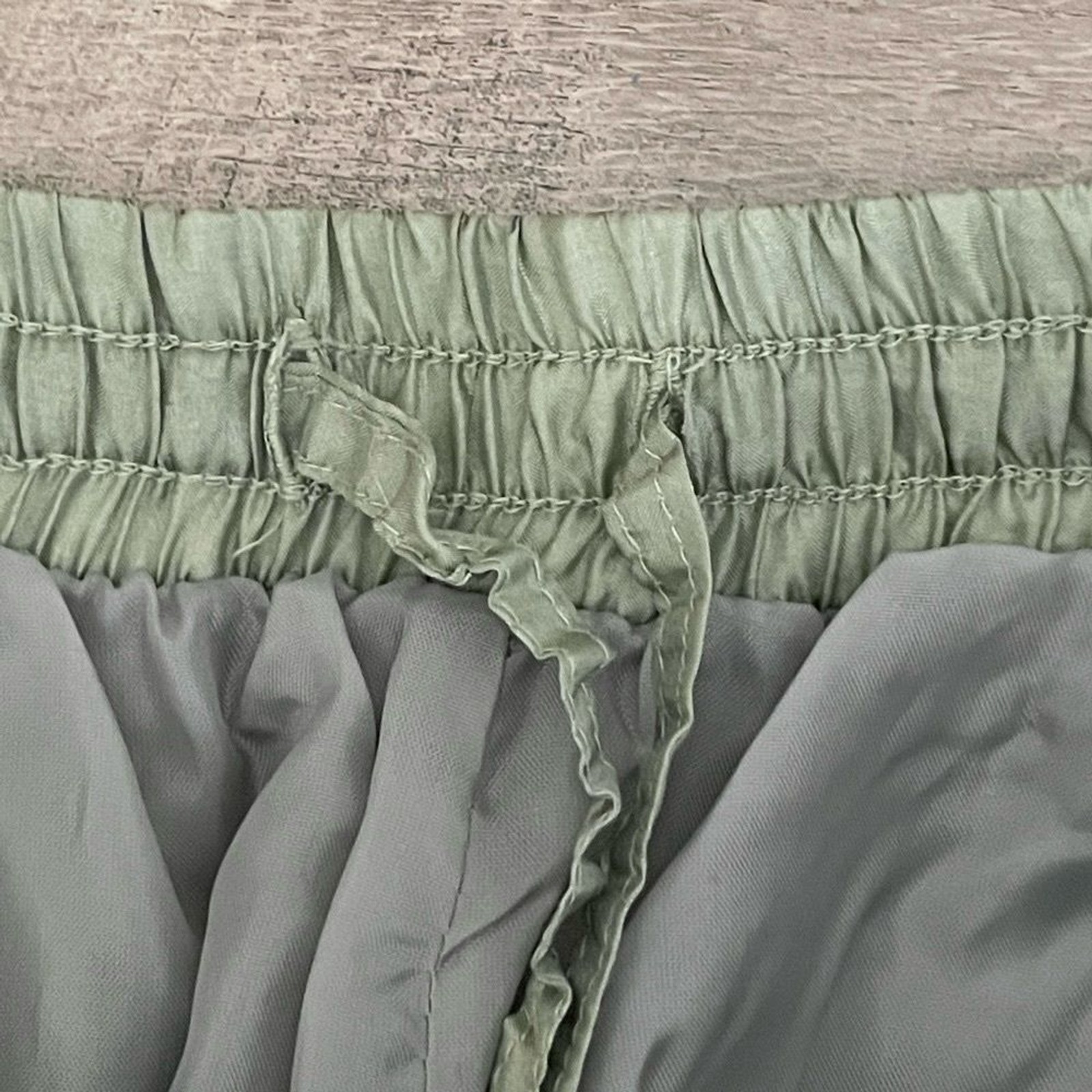 Vintage Y2K Maurada 100% Silk Beaded Lace Tracksuit Set XL Sage Jogger Jacket