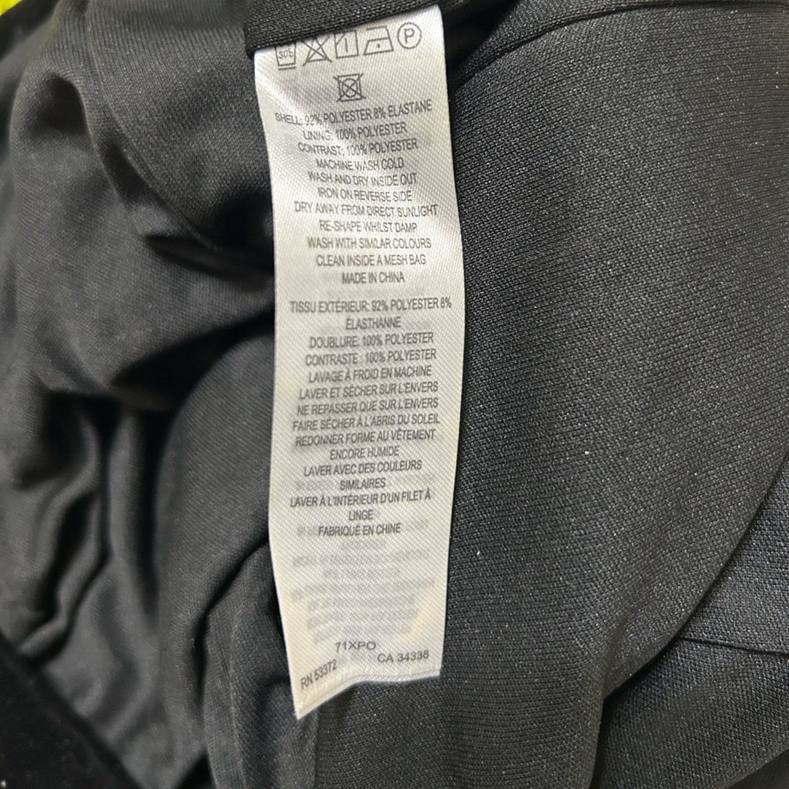 French Connection Black Velvet Satin Bow Mini Dress(Size Small)