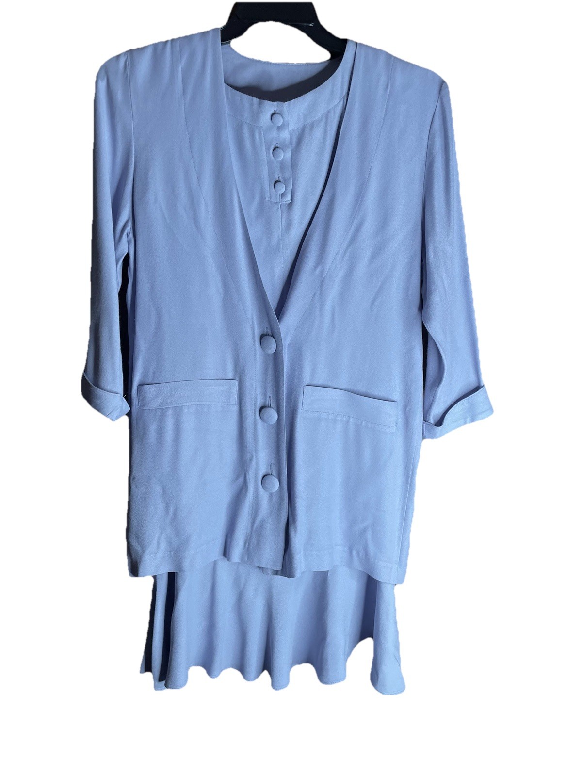 Piccalino Petites Sz 14P dress vintage 90s Purple Lavender Blazer Dress