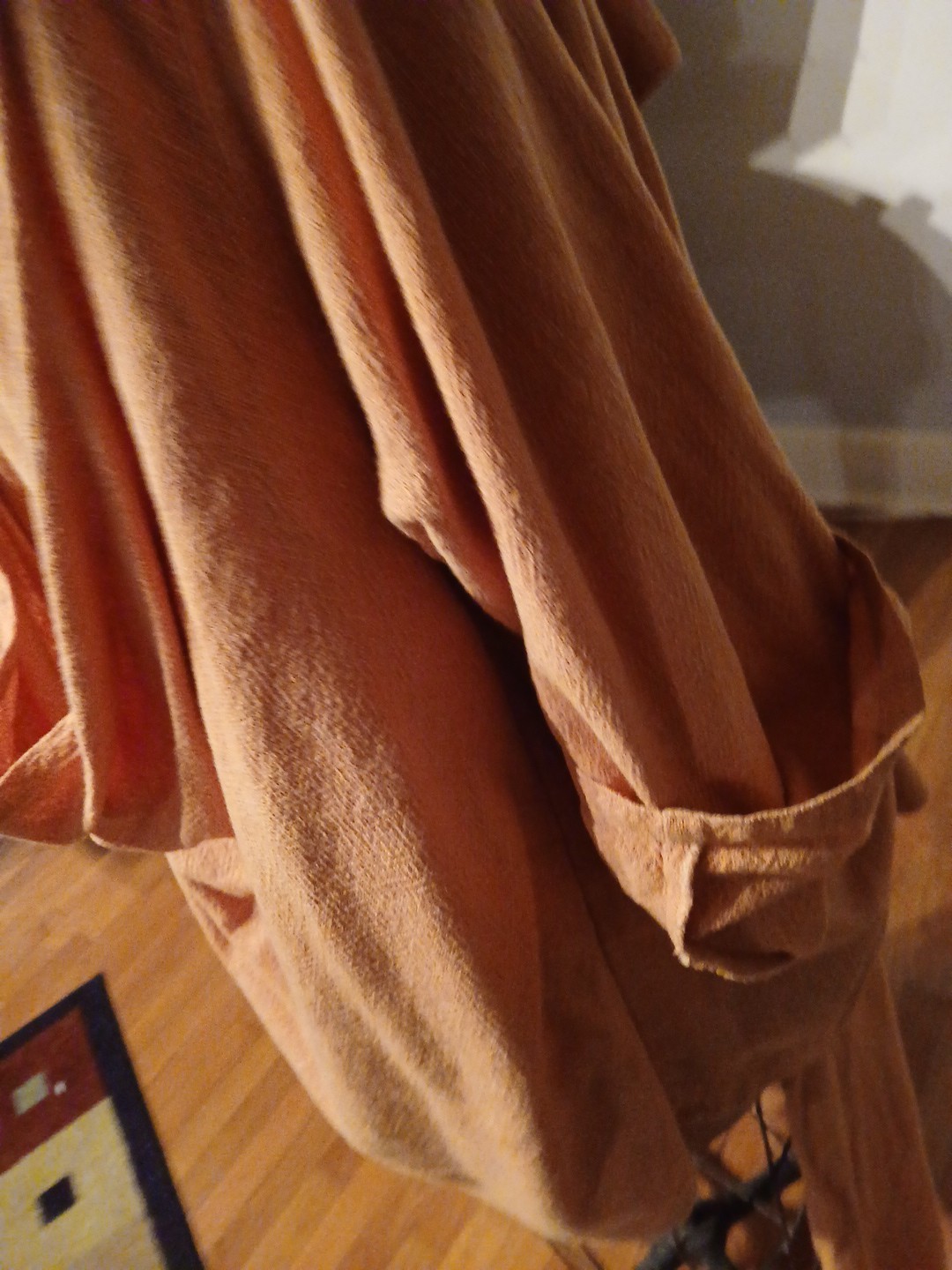 Vtg 1990s Sangam Imports Pumpkin Culotte-Skirt & Chic Jacket India S/L