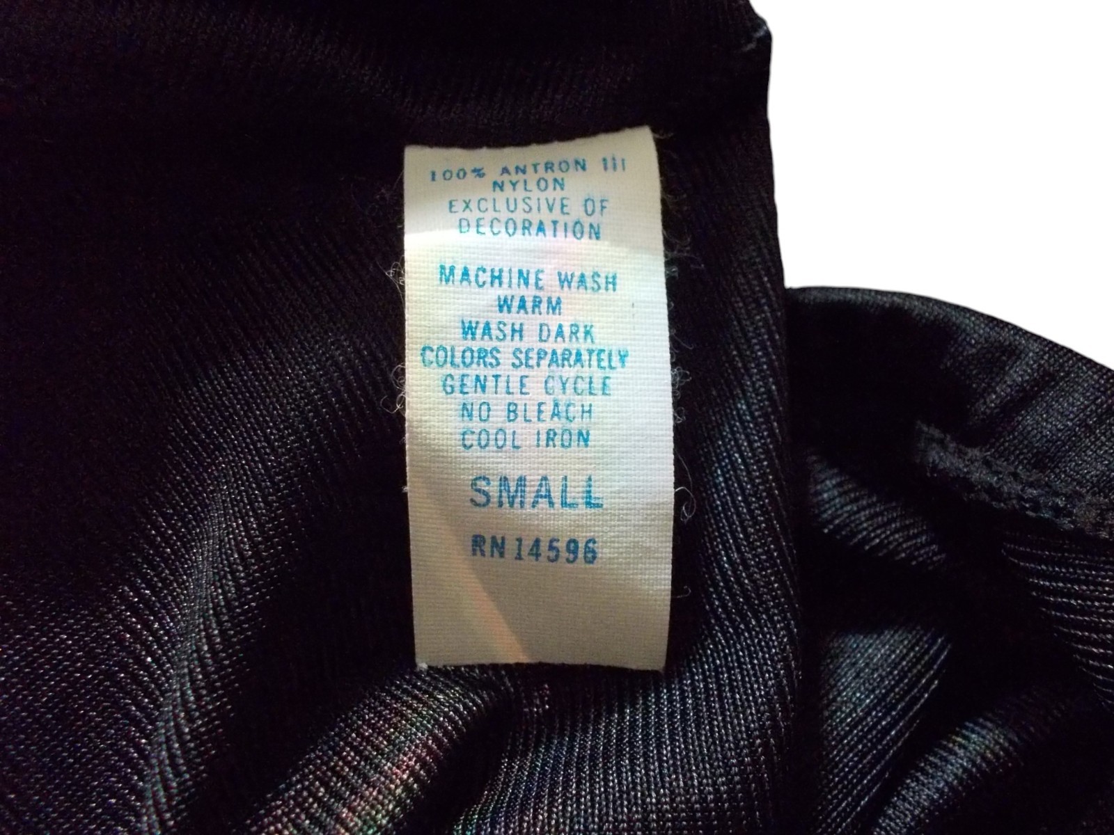 VTG KAYSER Black 100% Antron Nylon Lace Trim Side Slit Half Slip MADE IN USA S
