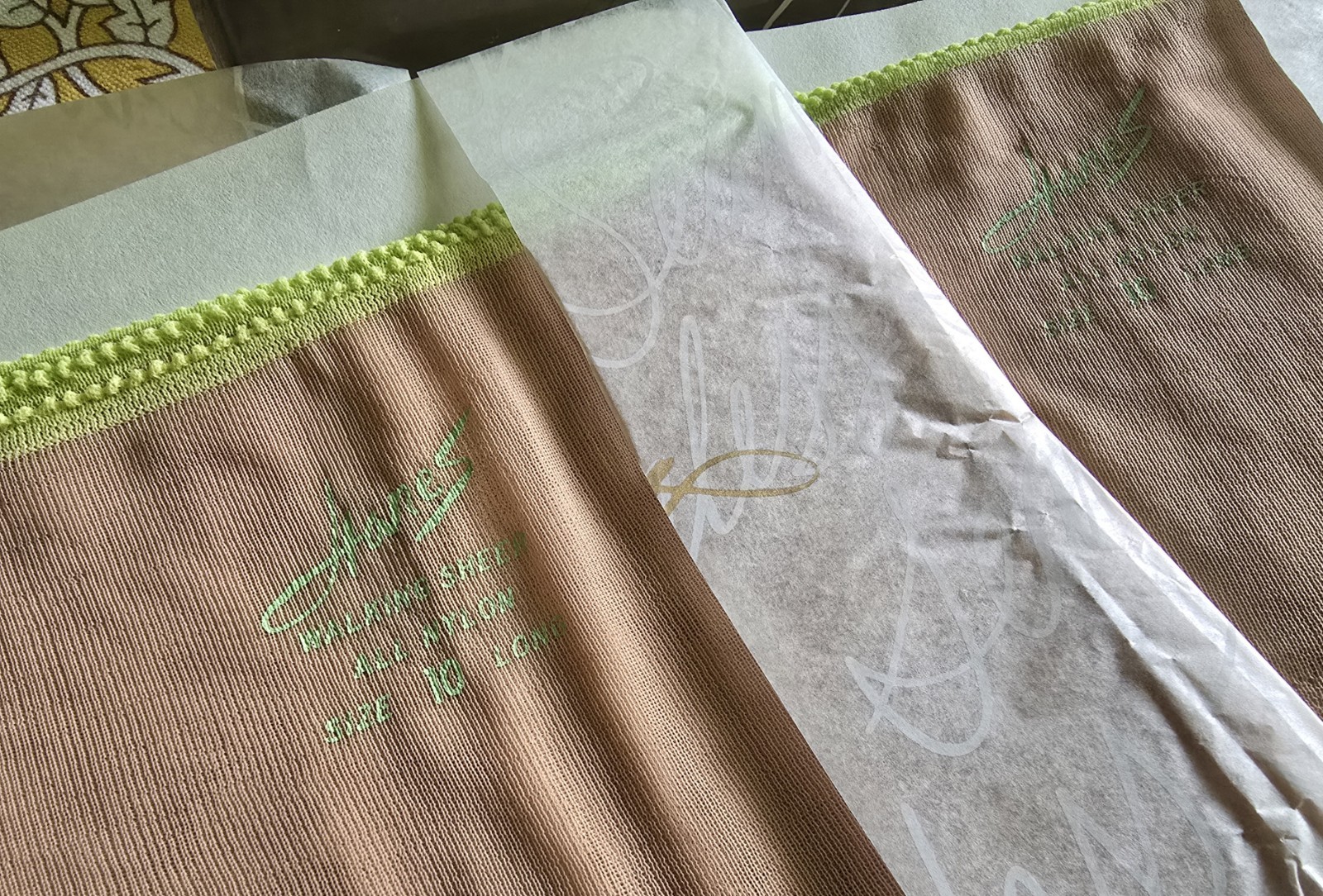 Vintage 3 Pair HANES STOCKINGS 530 L NUDE Size 10 L Walking Sheer Deadstock