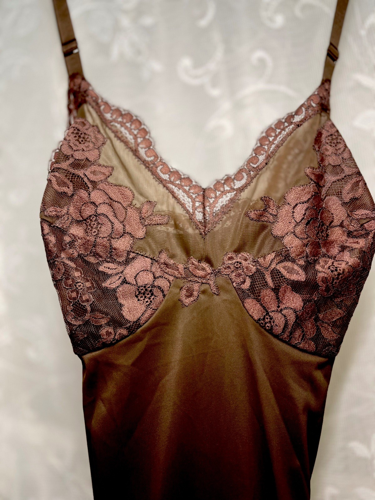 Gossard Vtg. Lace Slip Dress 36 Short
