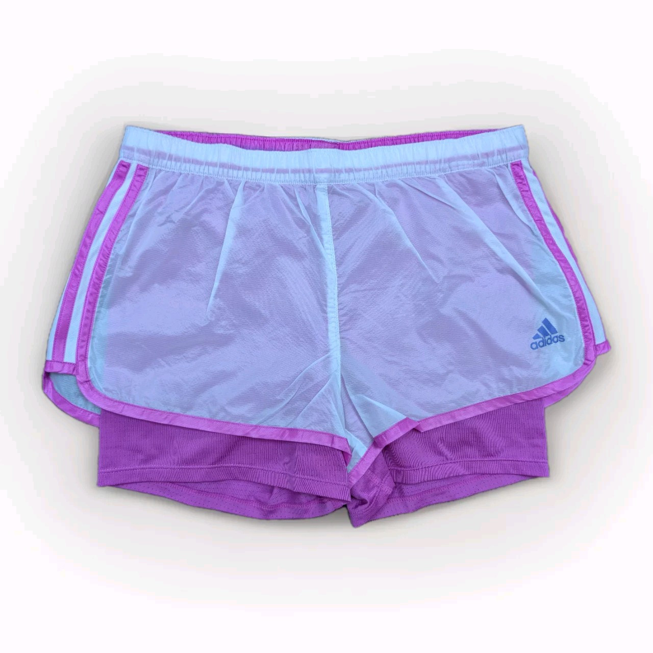 Adidas Glanz Nylon Shorts Running Womens Gym Climalite XS Vintage Sports Gym