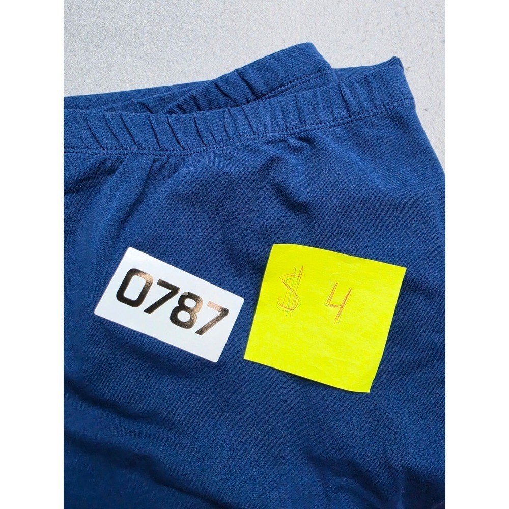 Ruby Rd Ankle Pants Women’s Medium Indigo Blue French Terry Lined Wide Leg NWT