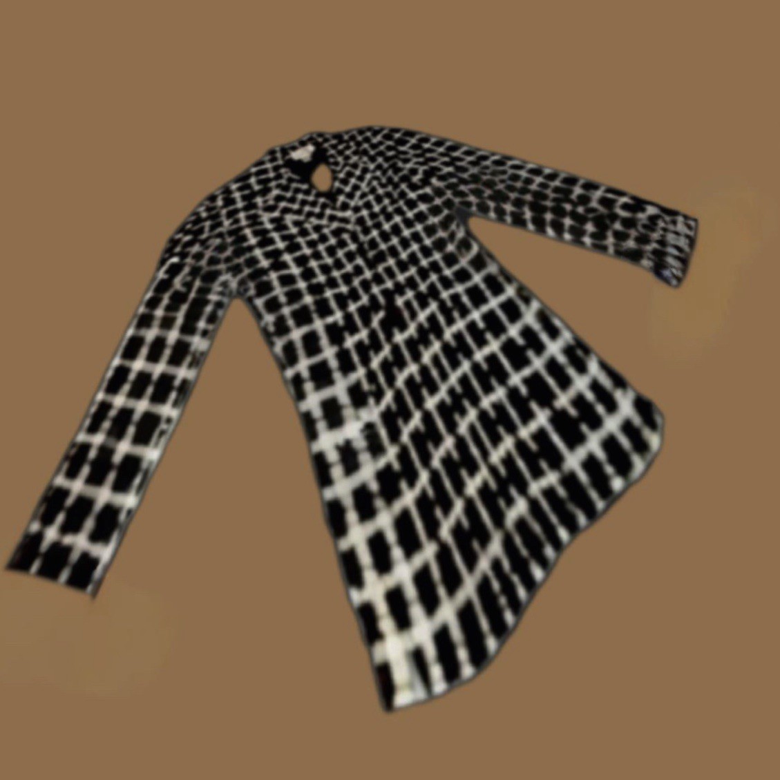 Richie Freeman for TeriJon Size Small Black White Blazer Metallic Fibers Vintage