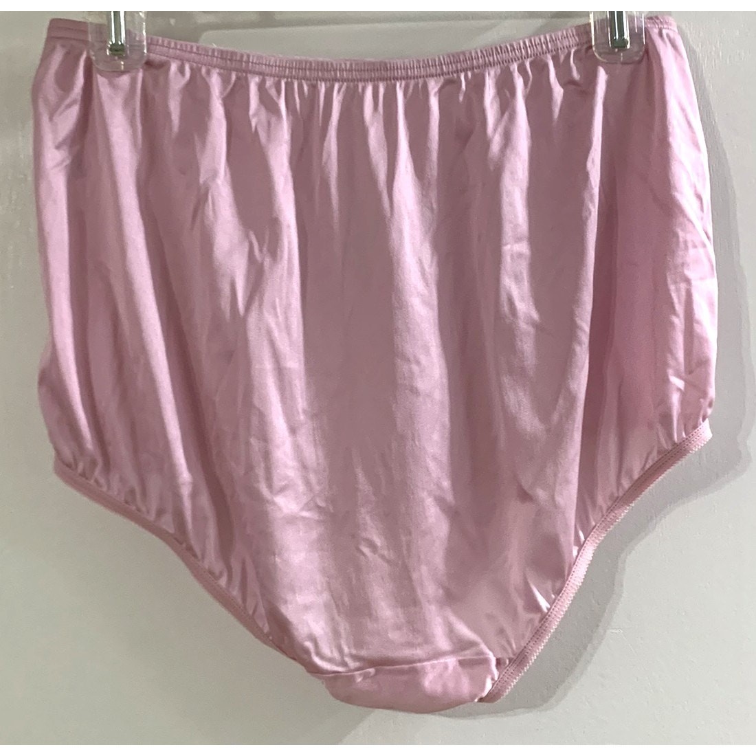 Vtg Vanity Fair Panties Pink 100% Nylon Size 7 / 44 Cotton Gusset NWOT