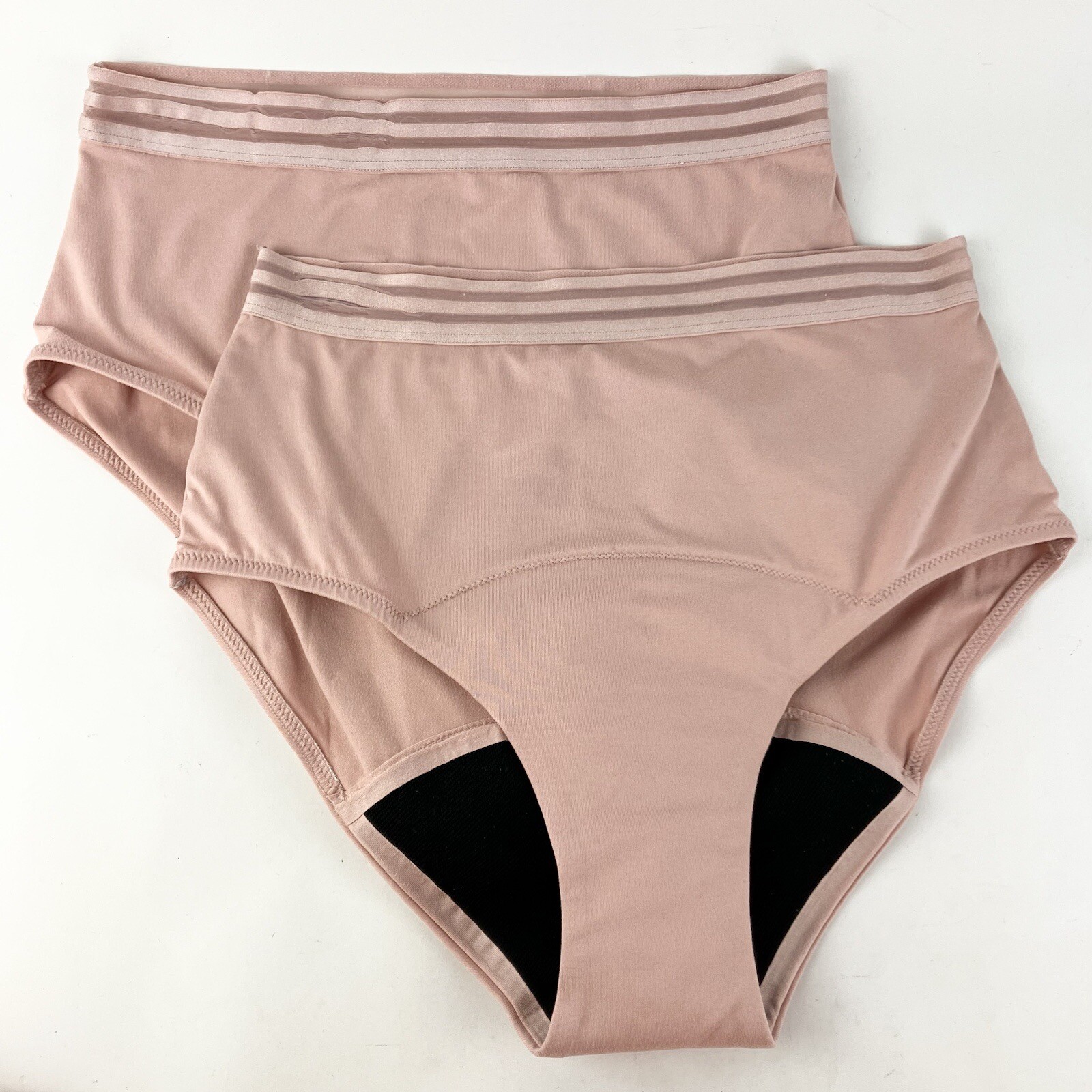 2 Thinx Period Menstrual Leak Panties Hi Waist Dusk Mauve Heavy Absorbency Small