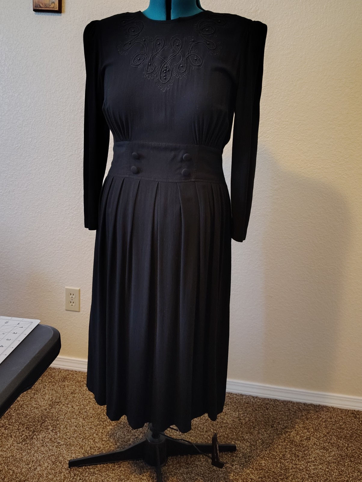 Vintage 1990’s MHM Melissa Harper black dress Ladies size 14