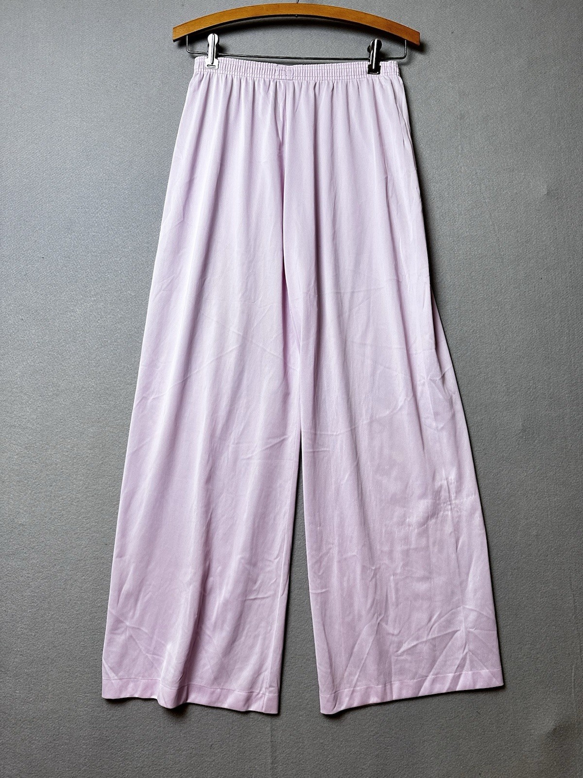 Vintage Vanity Fair Pink Nylon PJ Set 36 Lace Trim 2 Pc Lounge Sleepwear