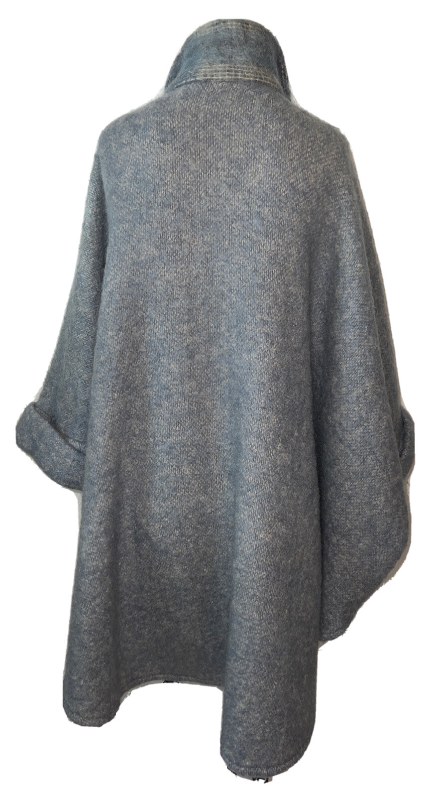 Donegal Design Size 36 Medium Vintage Mohair Jacket Cuff Sleeves Oversized Coat