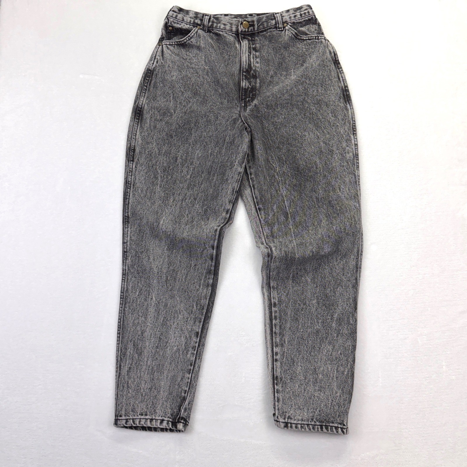PS Gitano Jeans Womens 16 Gray Acid Wash High Rise Mom Vintage 80s 90s USA Made