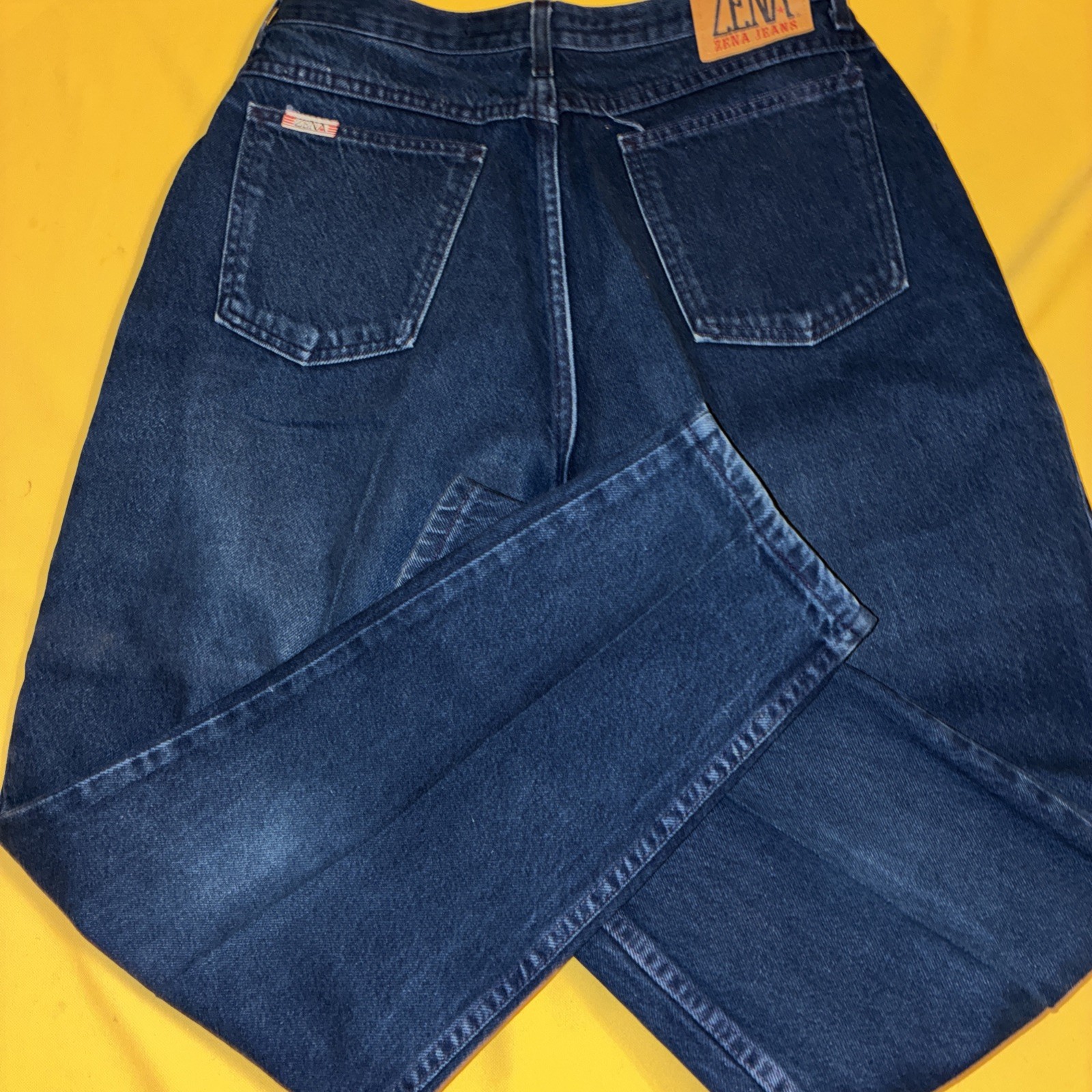 vtg zena jeans 16 missy womens blue jeans high rise
