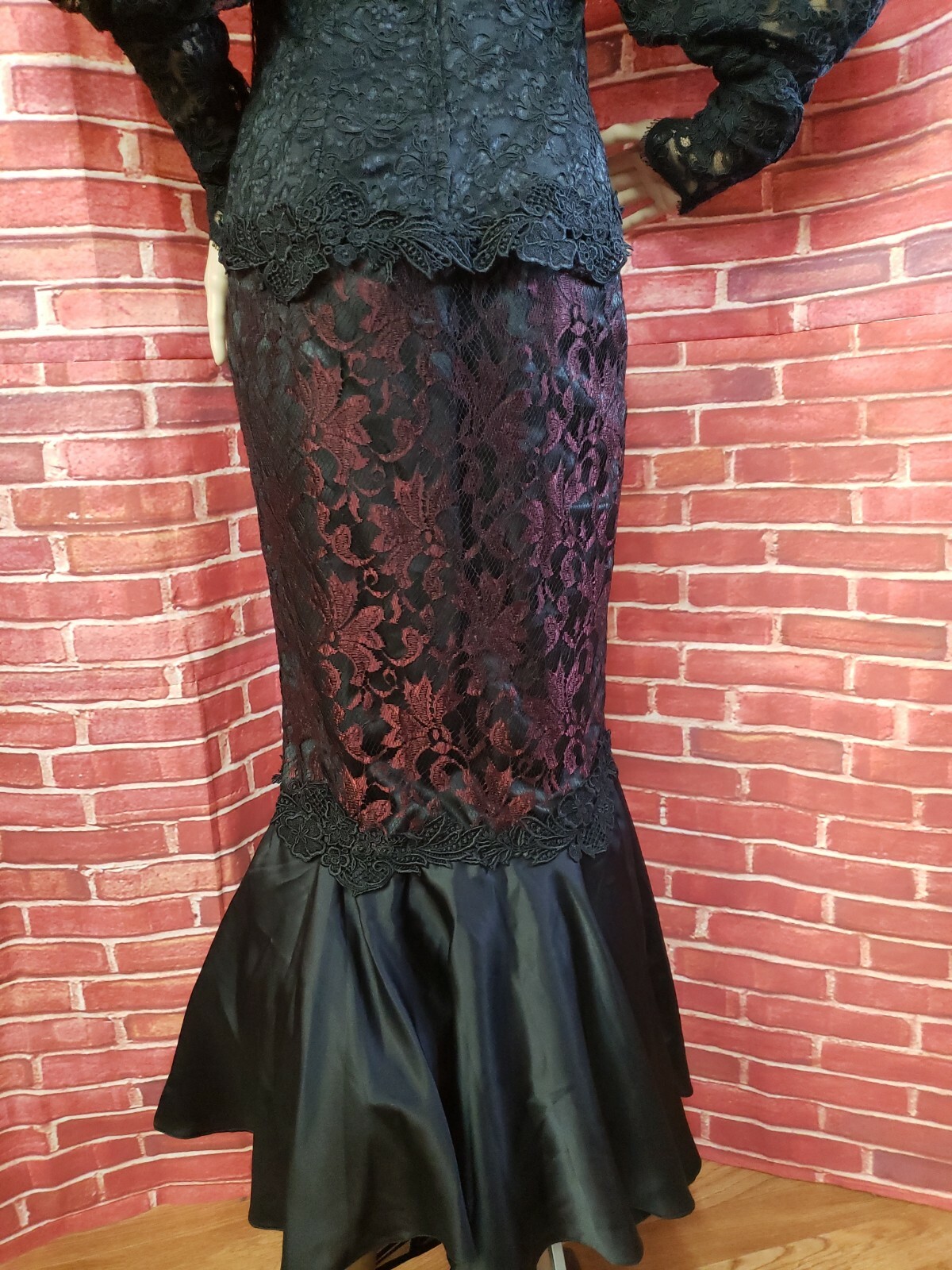 The Young Quinlan Co VTG Minneapolis ARTWEAR Edwardian COLLECTIBLE Dress XS?#CB3