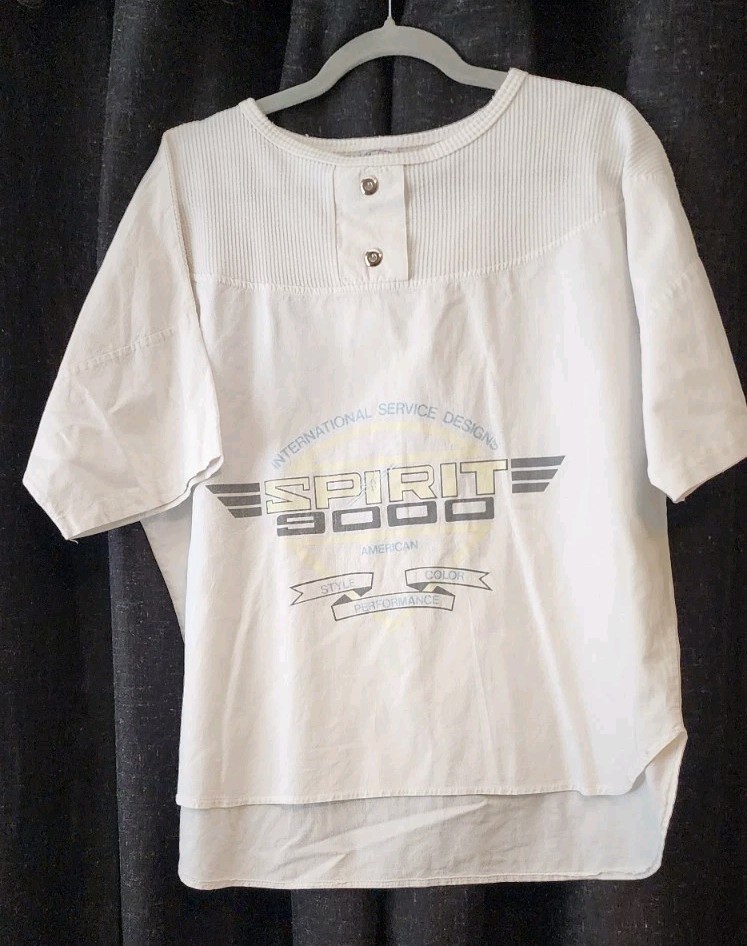 Land ’n Sea Vintage USA Made Spirit 3000 Graphic Shirt XXL White Single Stitch