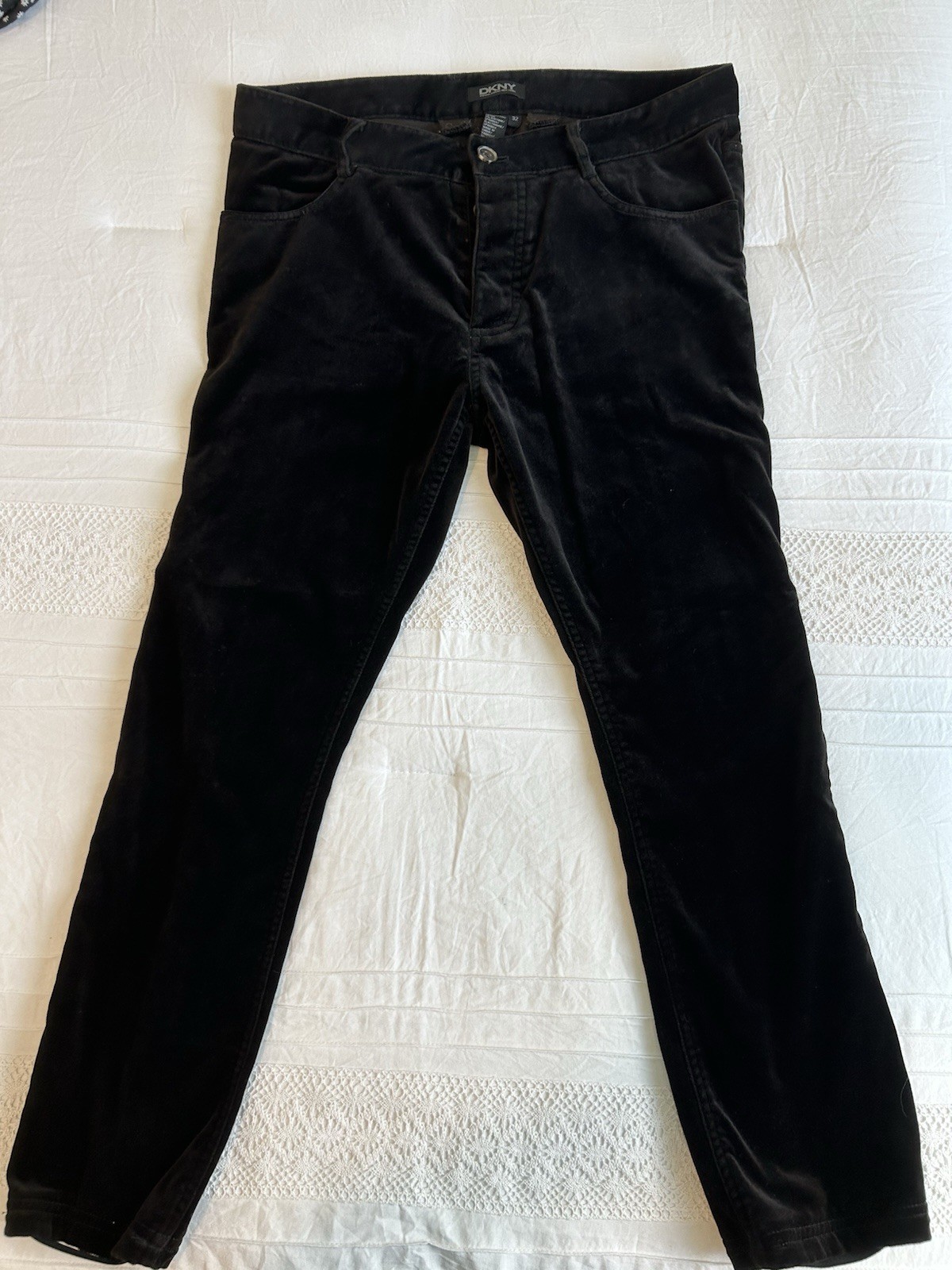 Vintage 90s DKNY Velvet stirrup Pants