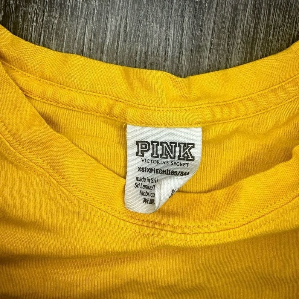Victoria’s Secret Pink Long Sleeve Shirt Yellow Size XS