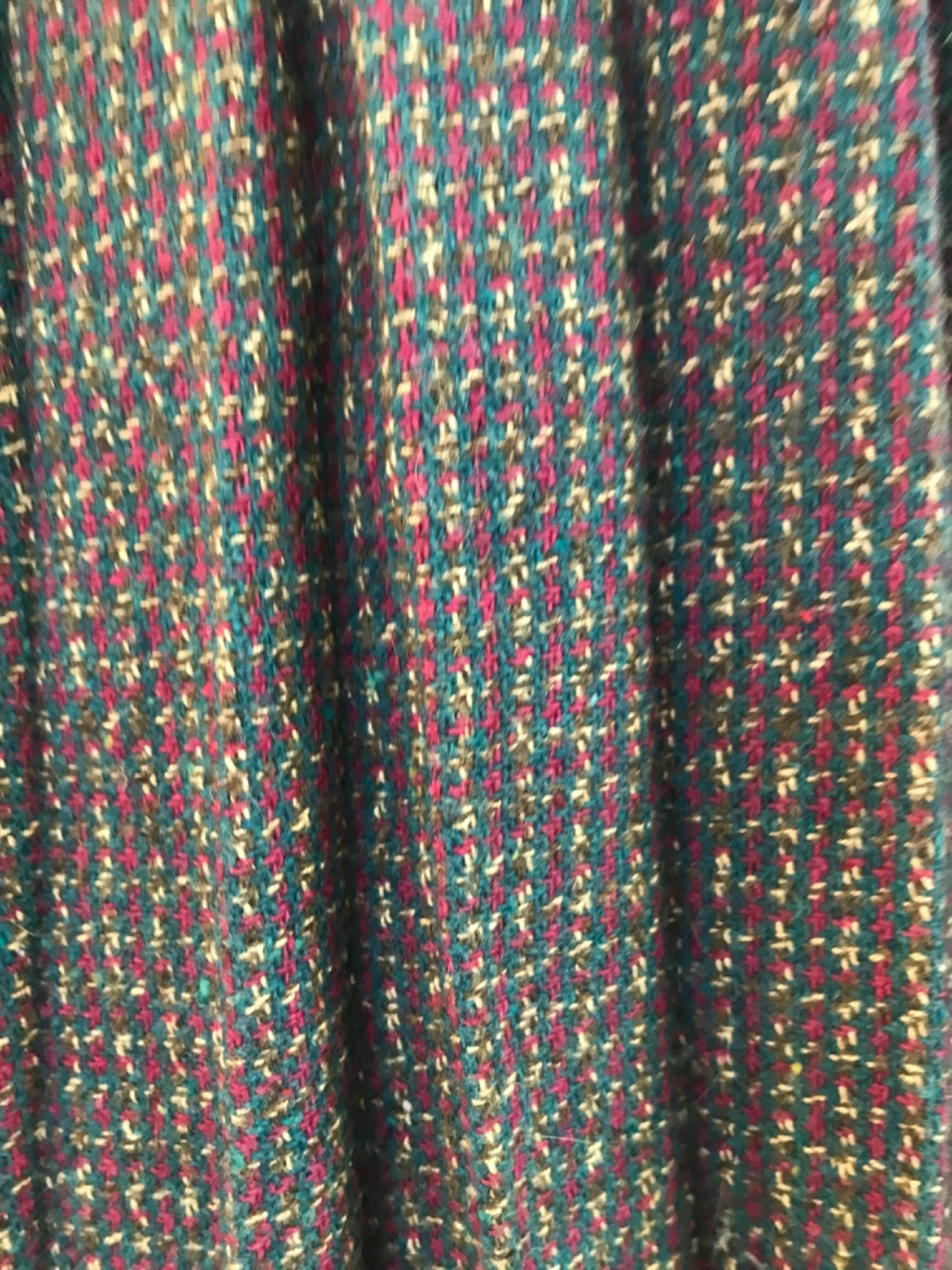 Vintage, all wool, Handsewn, pleated skirt-27 inch waist. 26 length
