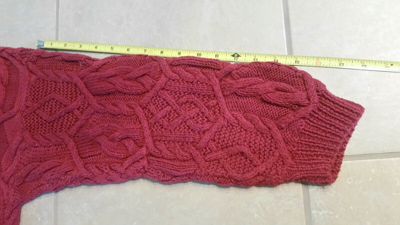 Vtg James River Traders Oversize Sweater Mini Dress Sz M Chunky Cable Knit