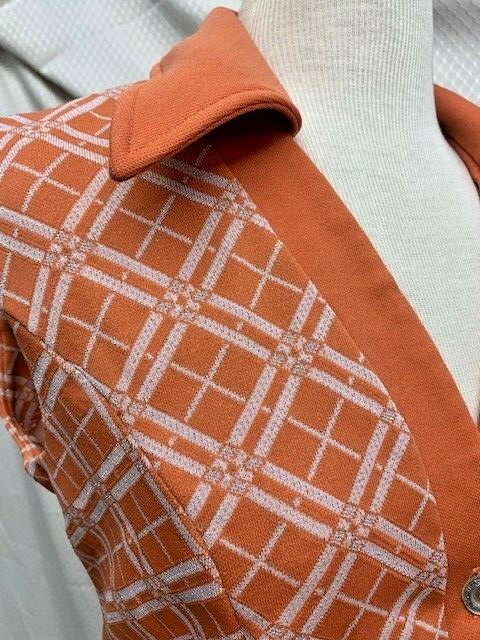 H BAR C ,Vintage 70’s Orange knit pullover tunic. rockabilly, groovy! Large