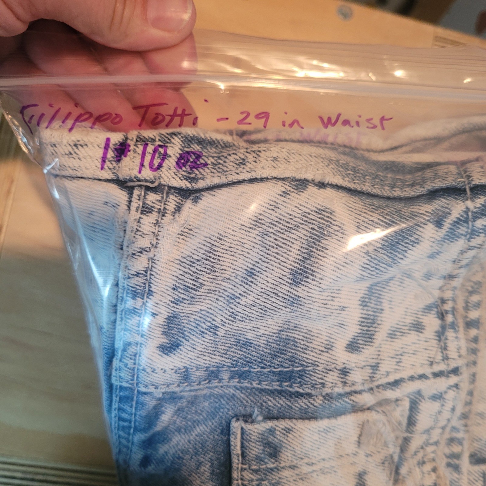 Filippo-Totti Vintage Women Acid Wash High Waist Tapered Jeans Blue 29″ Waist